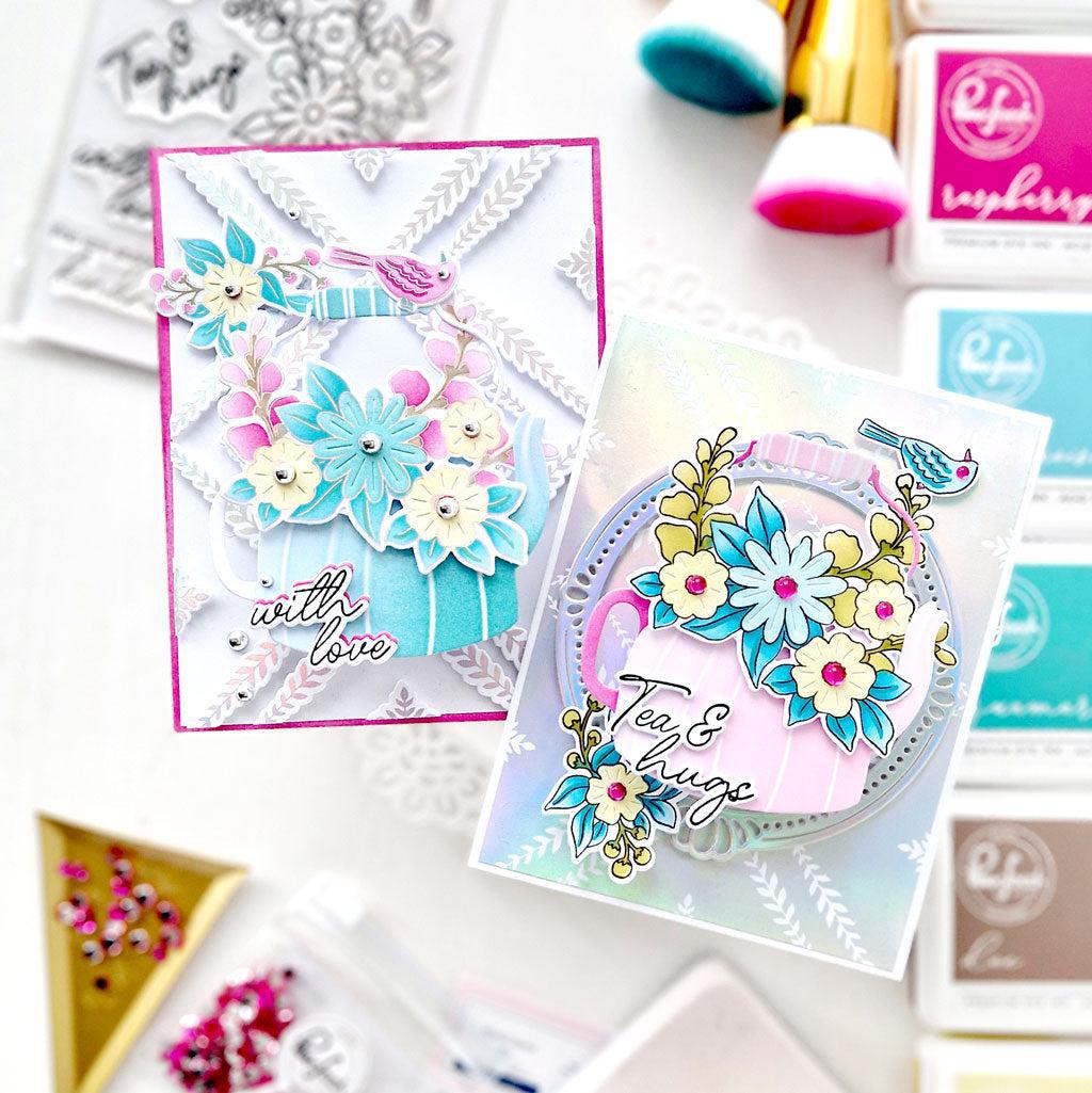 Pinkfresh Studio - Clear Stamps - Steeped in Kindness-ScrapbookPal