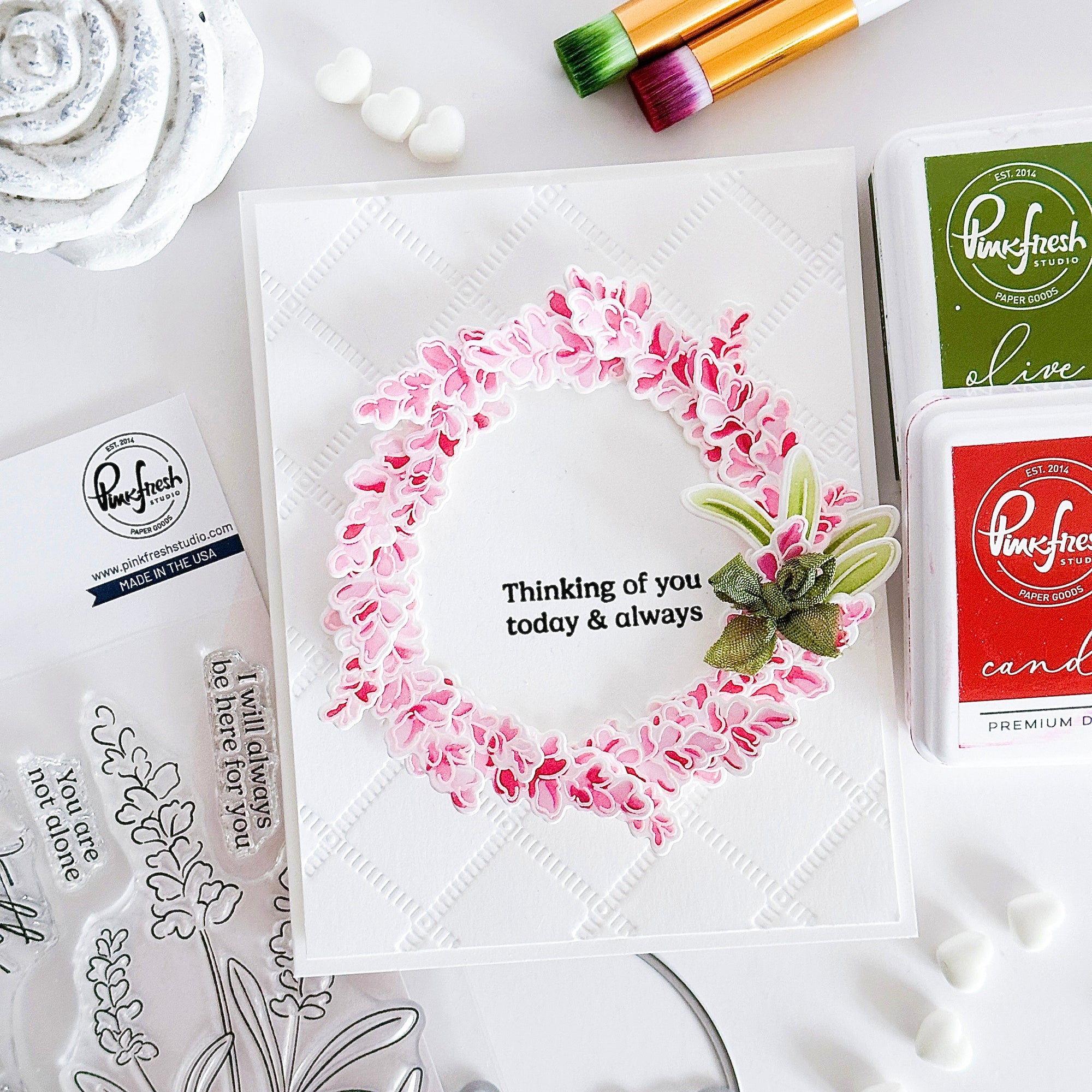 Pinkfresh Studio - Clear Stamps - Thinking of You-ScrapbookPal