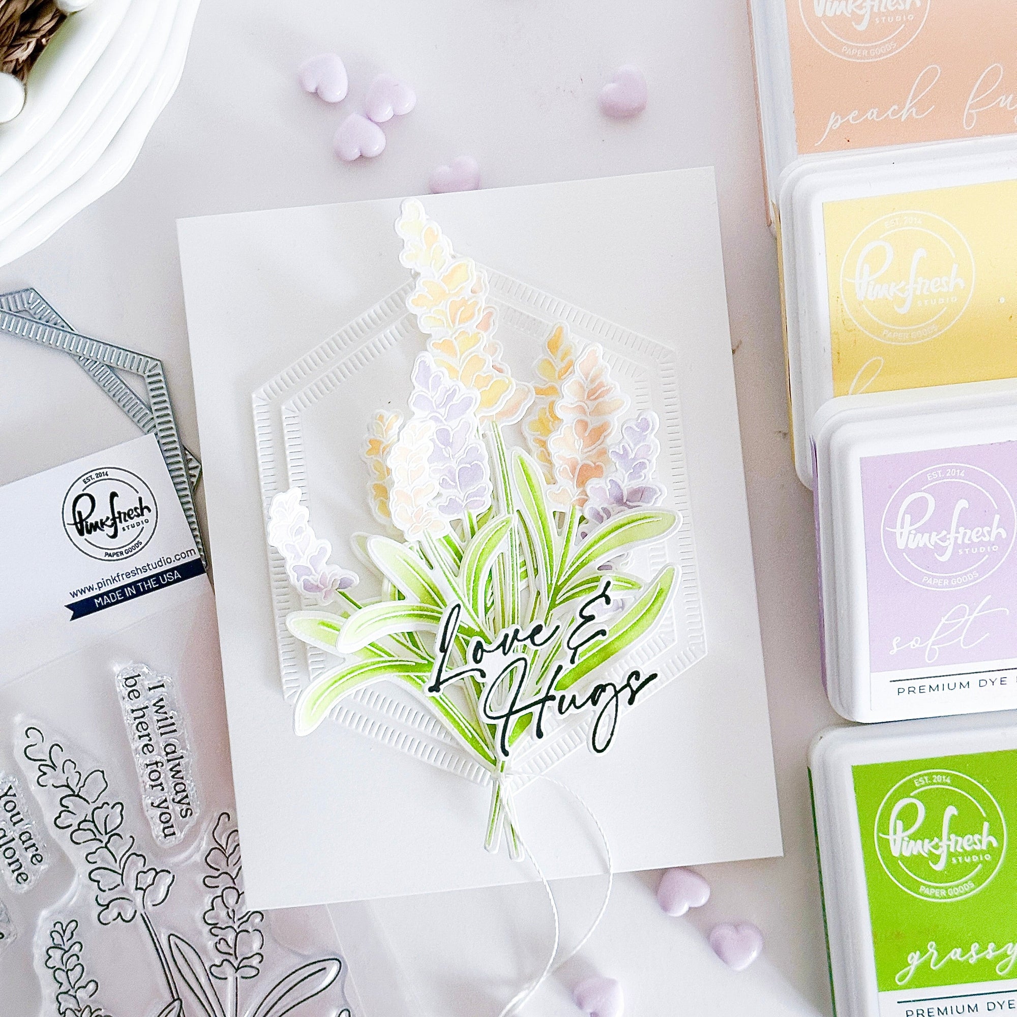 Pinkfresh Studio - Clear Stamps - Thinking of You-ScrapbookPal
