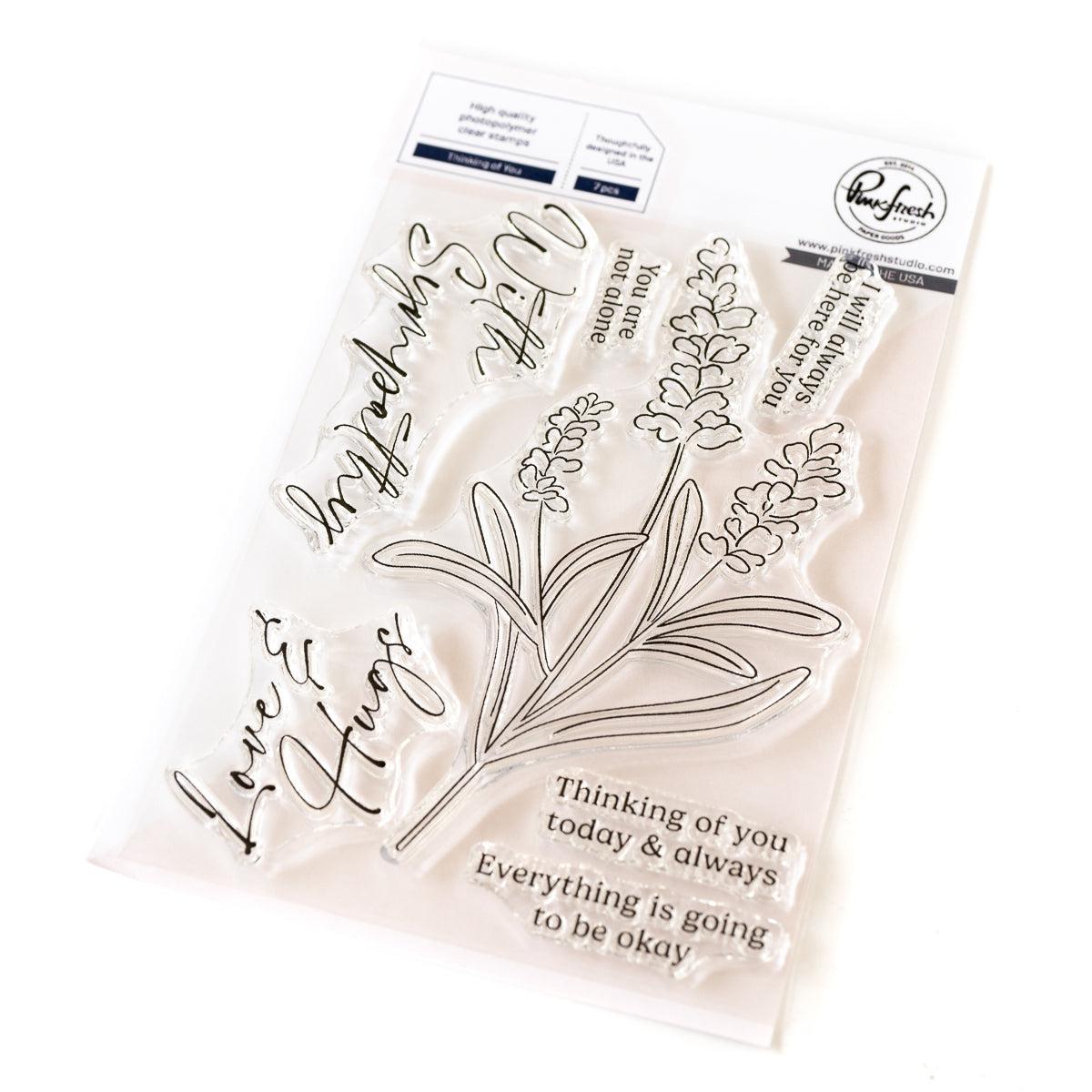 Pinkfresh Studio - Clear Stamps - Thinking of You-ScrapbookPal