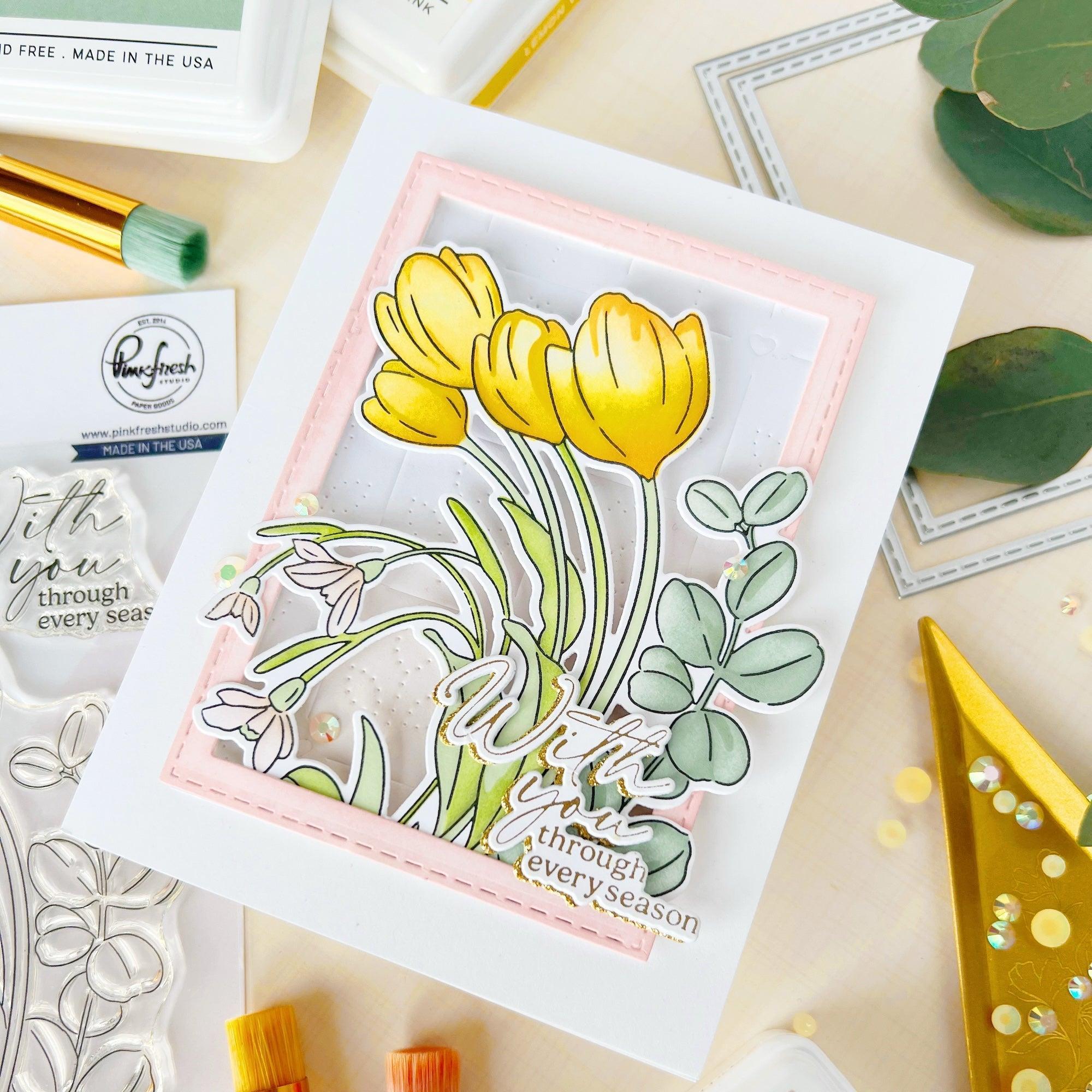 Pinkfresh Studio - Clear Stamps - Timeless Tulips-ScrapbookPal