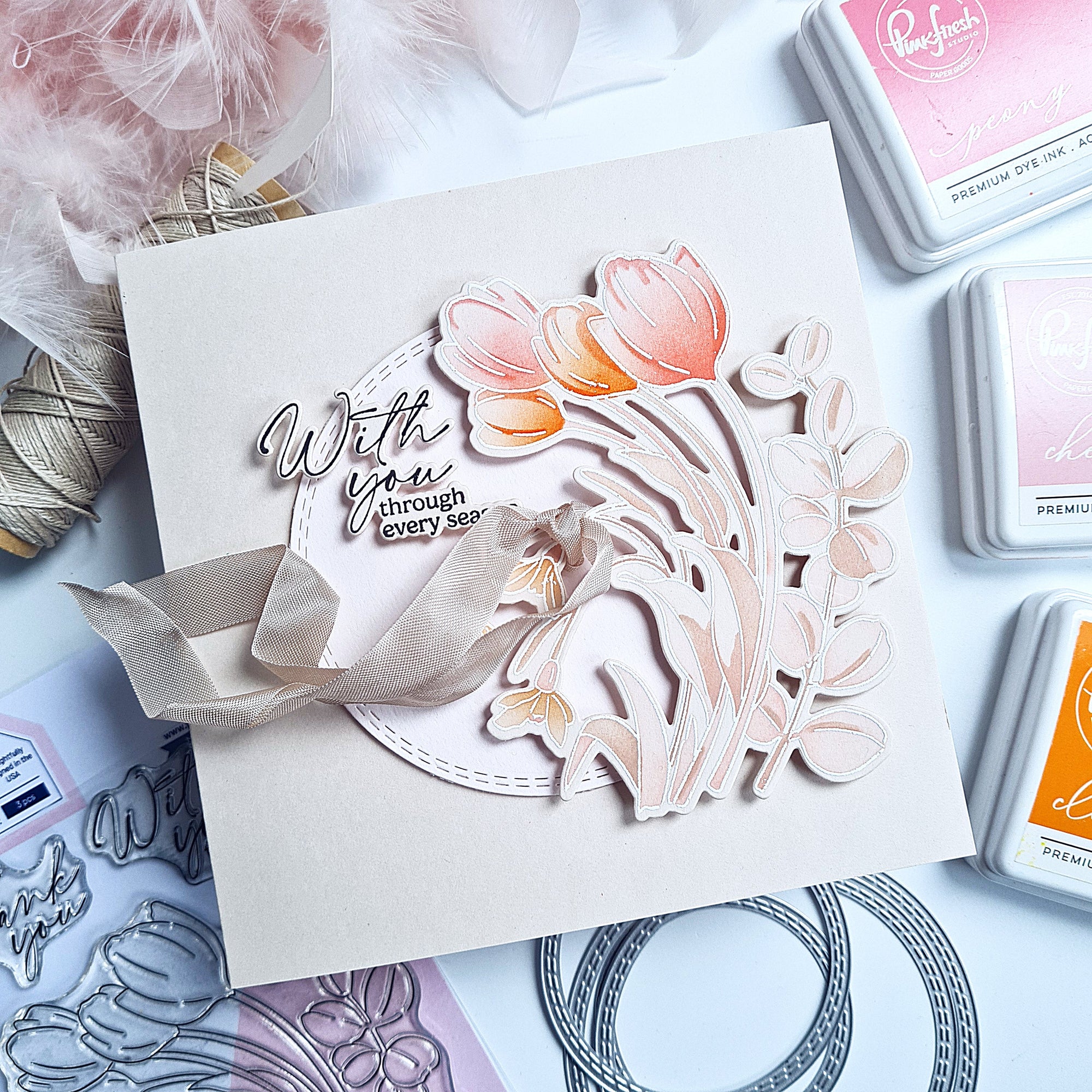 Pinkfresh Studio - Clear Stamps - Timeless Tulips-ScrapbookPal