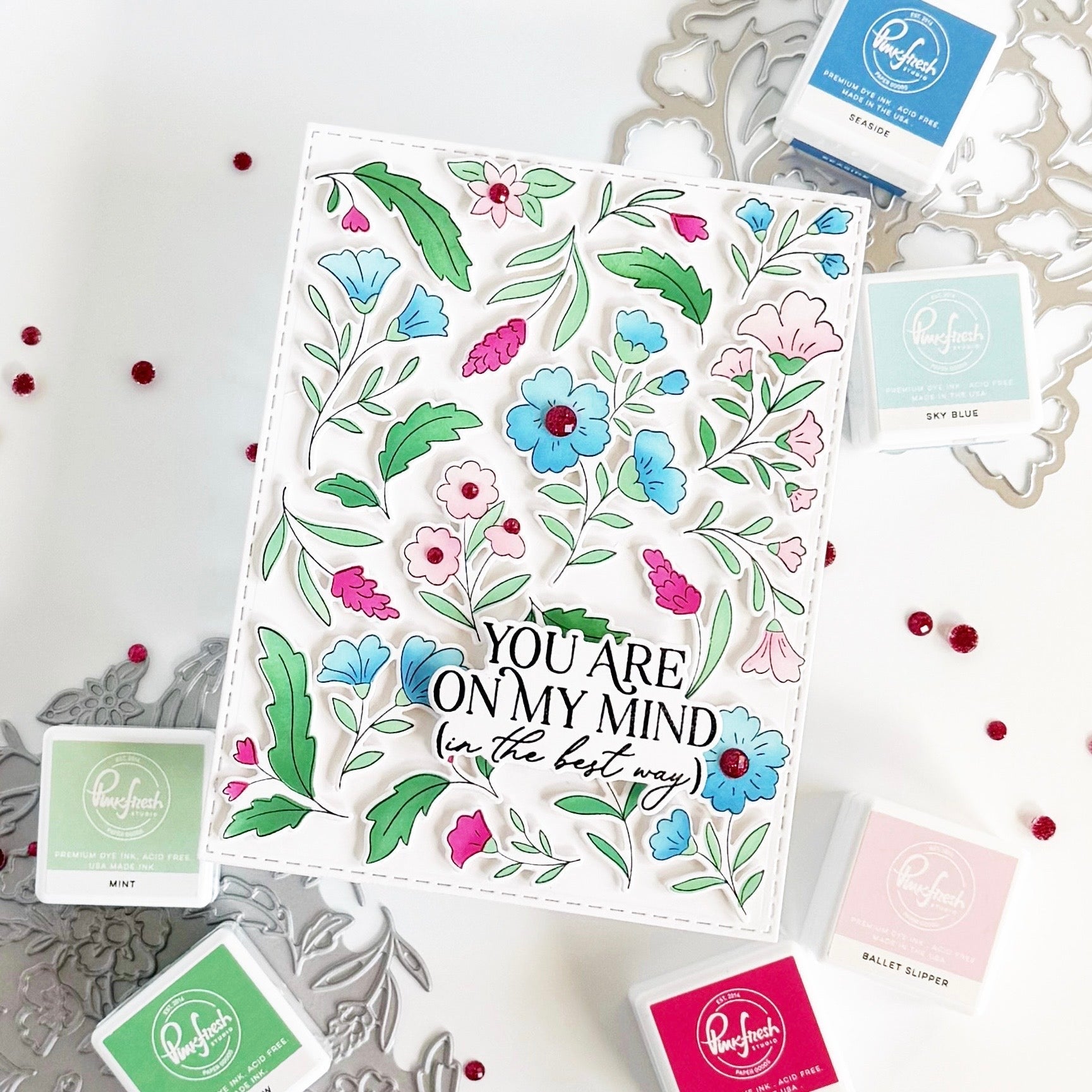 Pinkfresh Studio - Cling Stamps - Bloomscape-ScrapbookPal