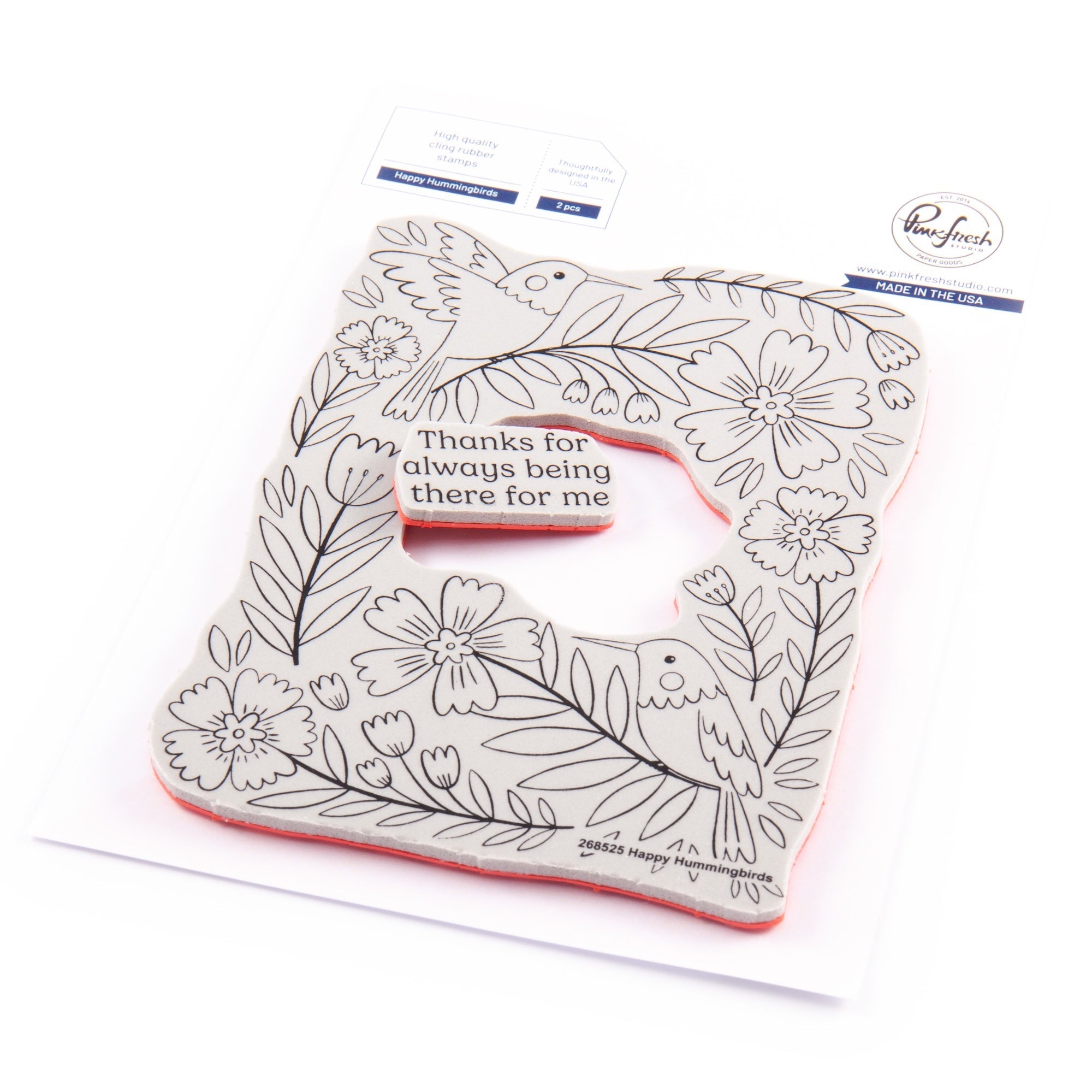 Pinkfresh Studio - Cling Stamps - Happy Hummingbirds-ScrapbookPal