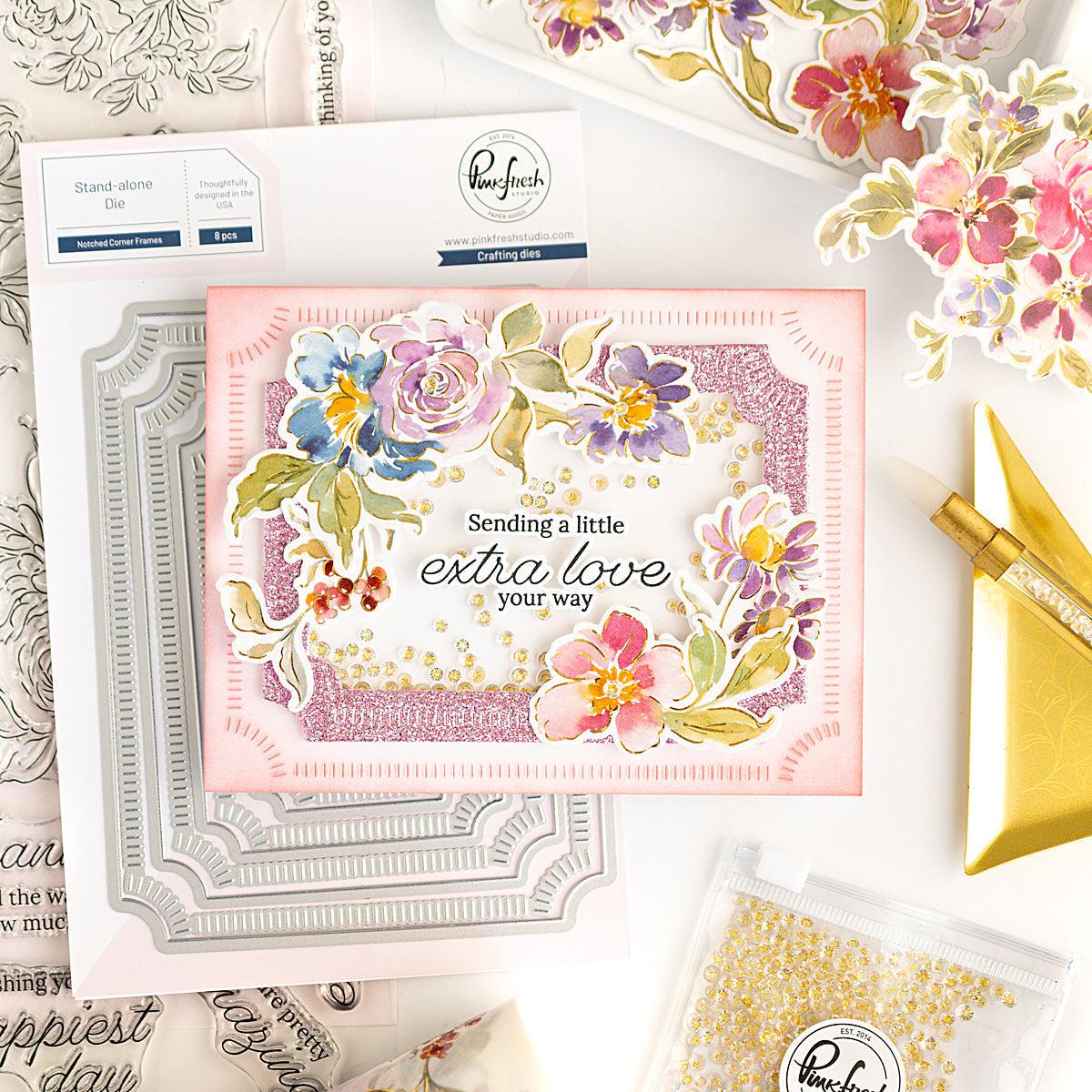 Pinkfresh Studio - Dies - Artsy Floral-ScrapbookPal