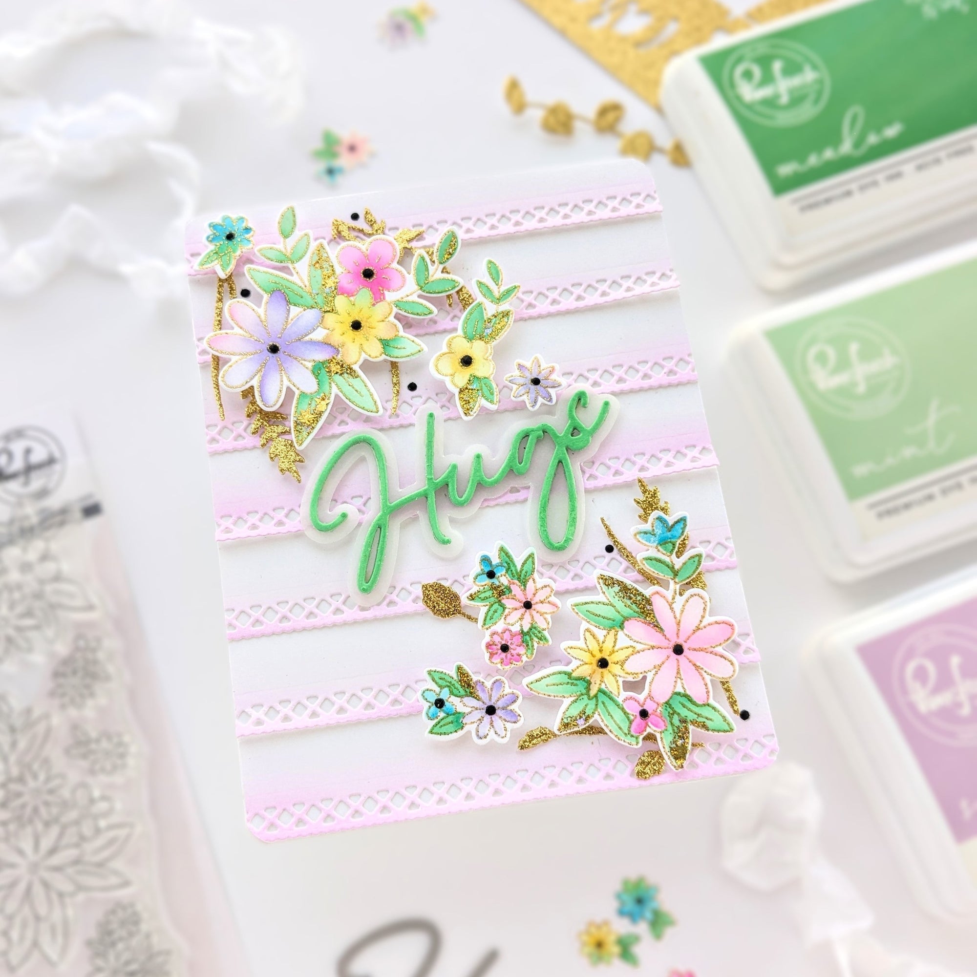 Pinkfresh Studio - Dies - Cheerful Blossoms-ScrapbookPal