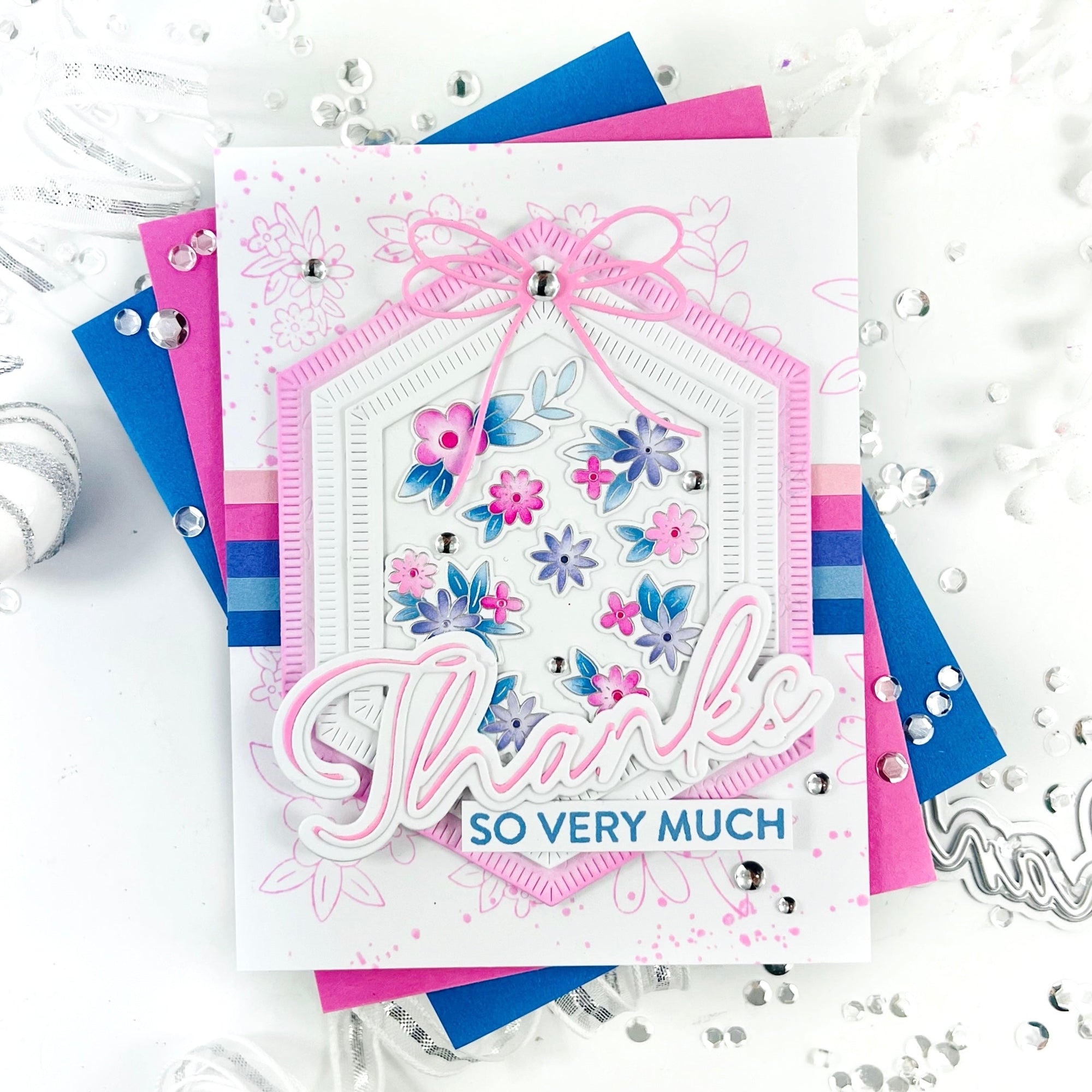 Pinkfresh Studio - Dies - Cheerful Blossoms-ScrapbookPal