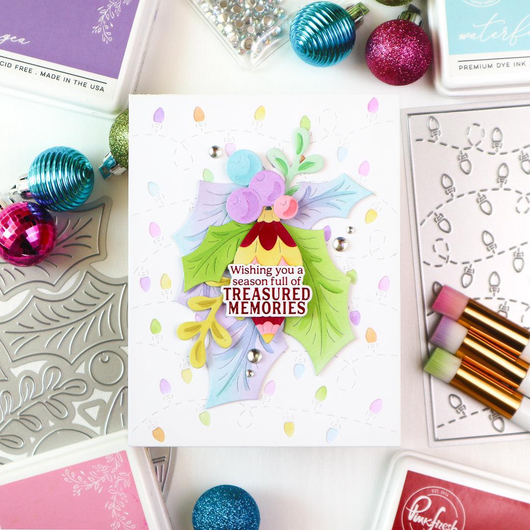 Pinkfresh Studio - Stencils - Christmas Lights-ScrapbookPal