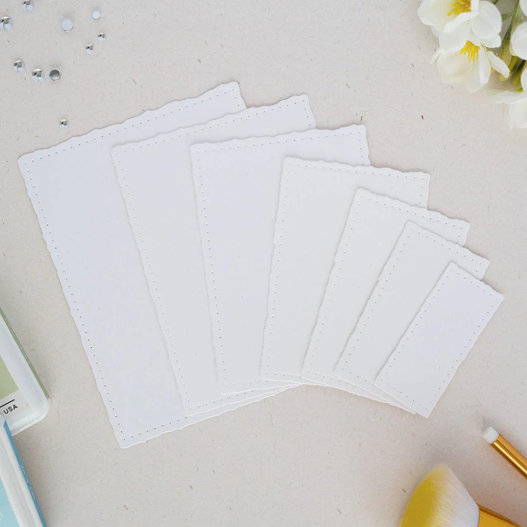 Pinkfresh Studio - Dies - Dotted Nested Deckled Rectangles-ScrapbookPal