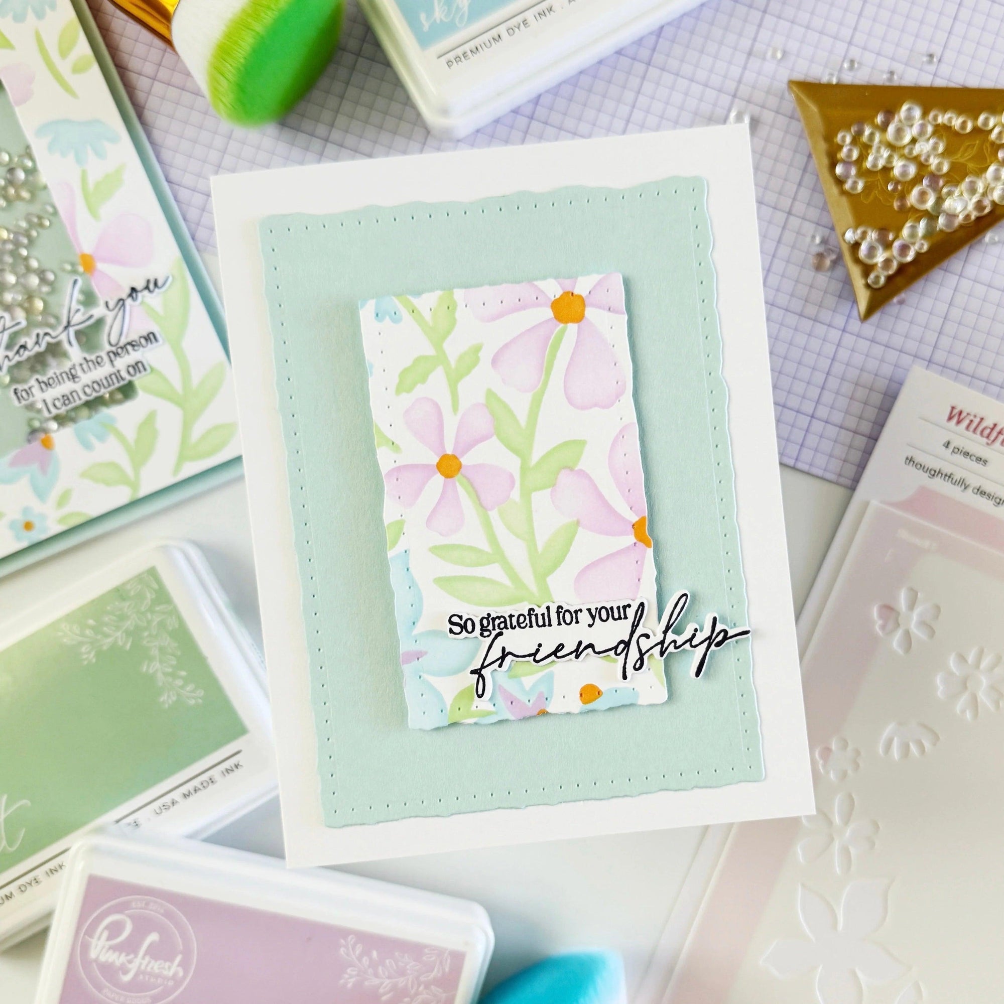 Pinkfresh Studio - Dies - Dotted Nested Deckled Rectangles-ScrapbookPal