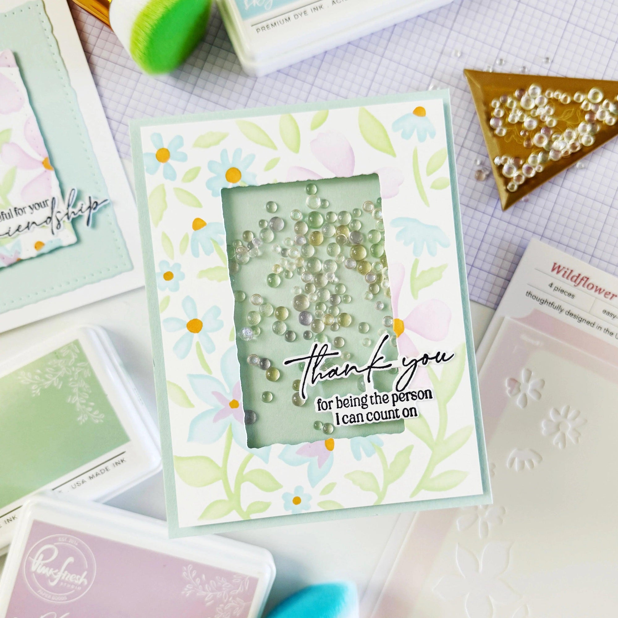 Pinkfresh Studio - Dies - Dotted Nested Deckled Rectangles-ScrapbookPal