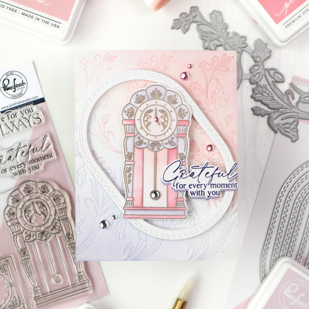 Pinkfresh Studio - Dies - Double Stitched Elongated Oval-ScrapbookPal
