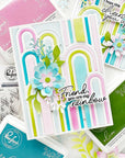 Pinkfresh Studio - Dies - Elevated Rainbows Cover Plate-ScrapbookPal