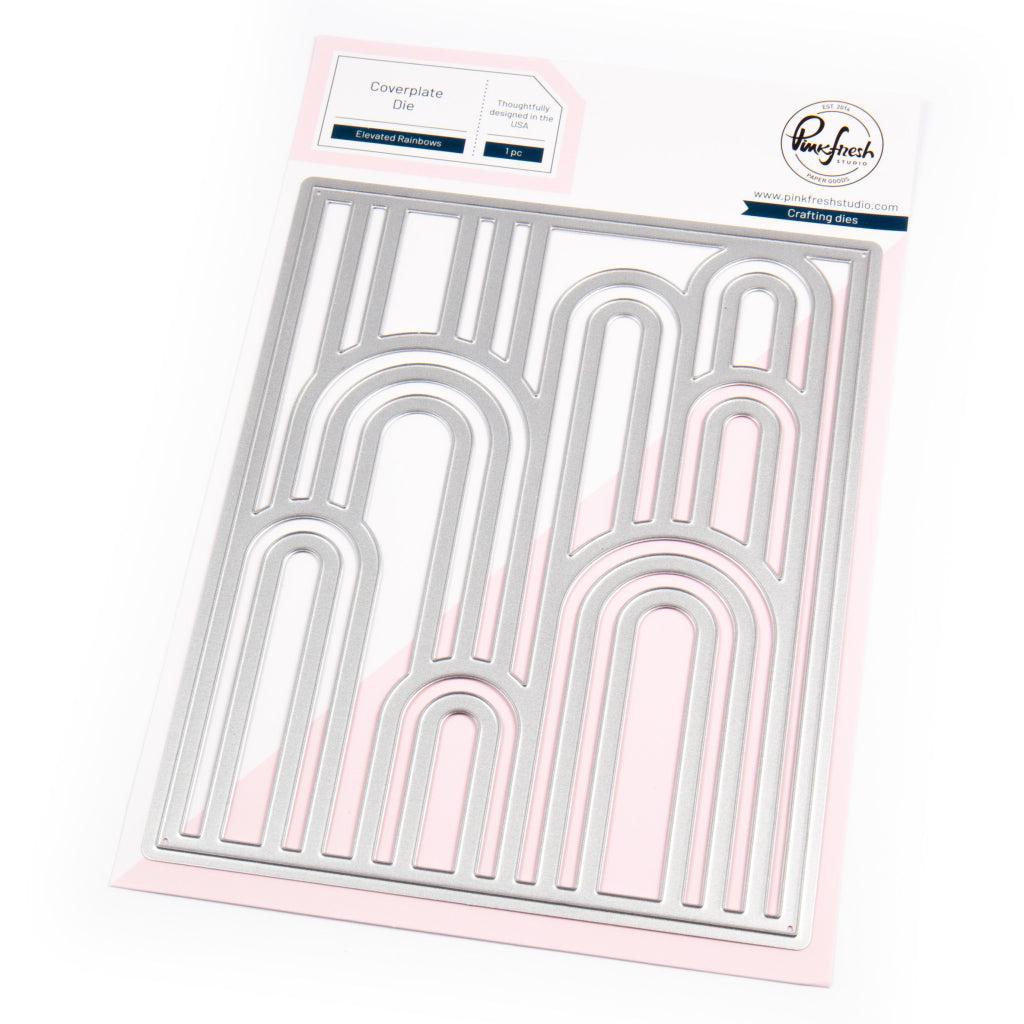 Pinkfresh Studio - Dies - Elevated Rainbows Cover Plate-ScrapbookPal