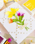Pinkfresh Studio - Dies - Essentials: Dotted Postage Square-ScrapbookPal