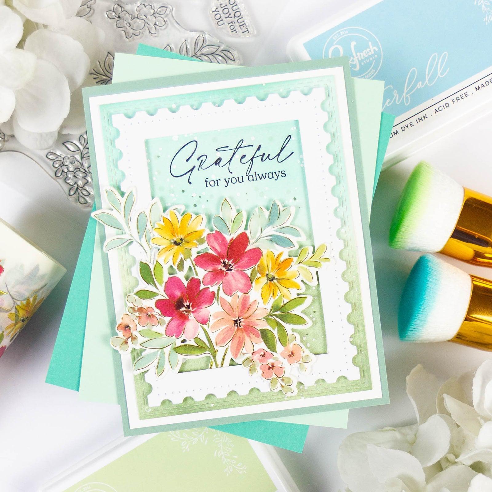 Pinkfresh Studio - Dies - Essentials: Double Stitched Rectangles-ScrapbookPal