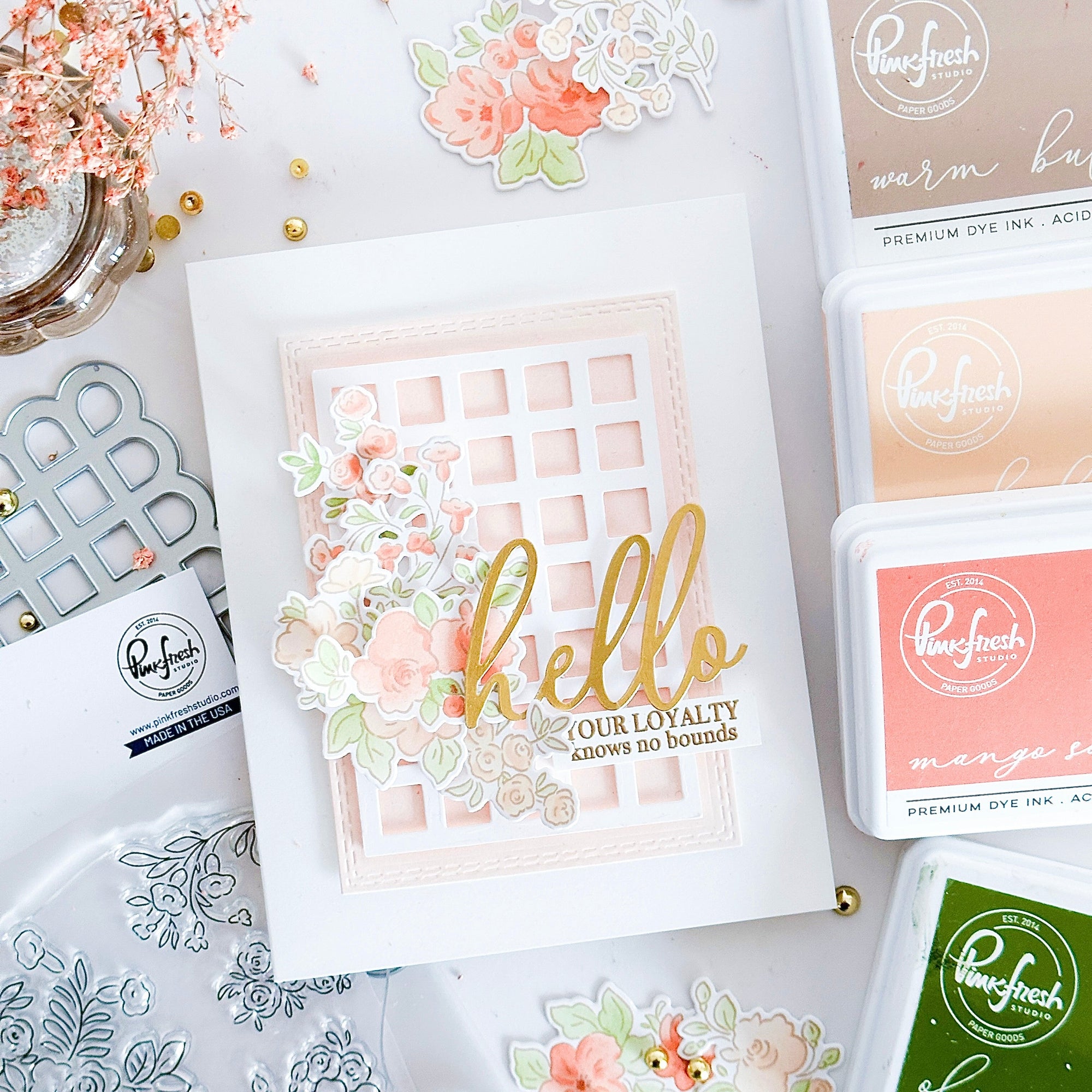 Pinkfresh Studio - Dies - Essentials: Double Stitched Rectangles-ScrapbookPal