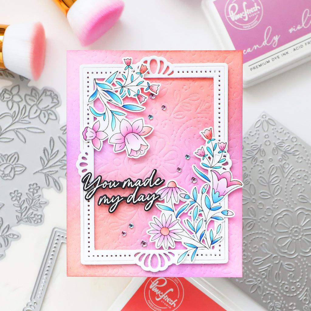 Pinkfresh Studio - Dies - Fancy Rectangle Frame-ScrapbookPal