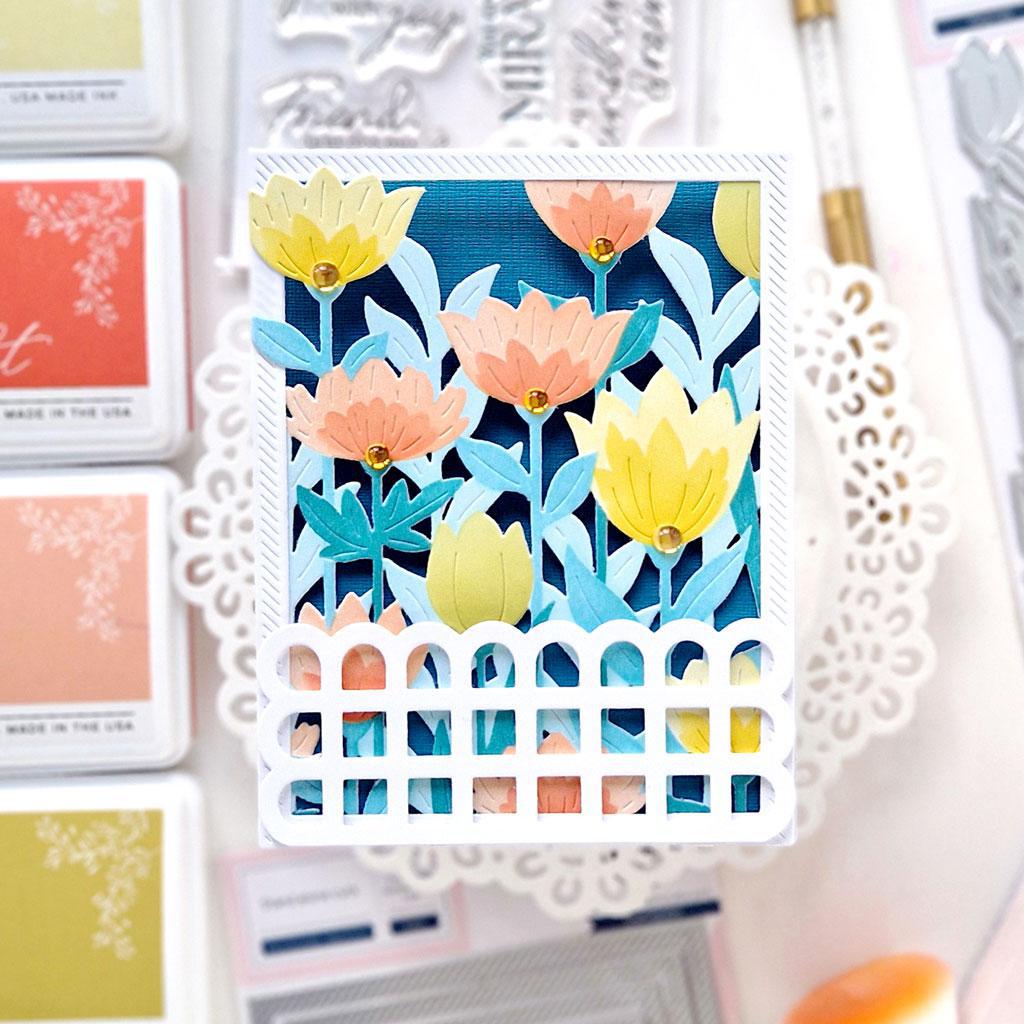 Pinkfresh Studio - Dies - Floral Field-ScrapbookPal