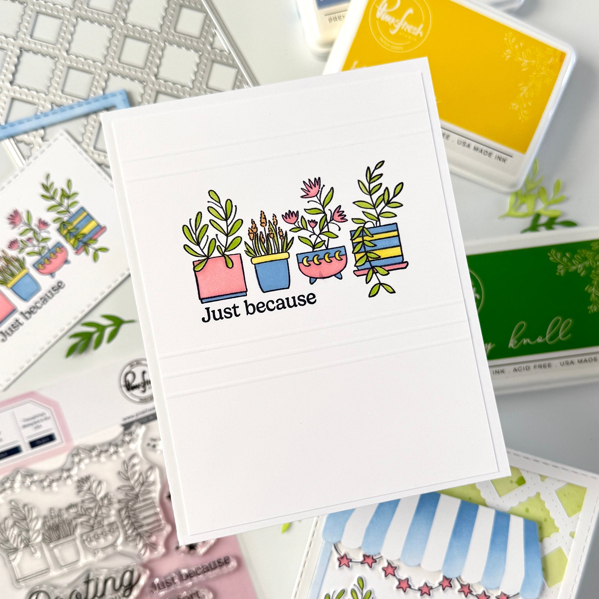 Pinkfresh Studio - Stencils - Flower Market-ScrapbookPal