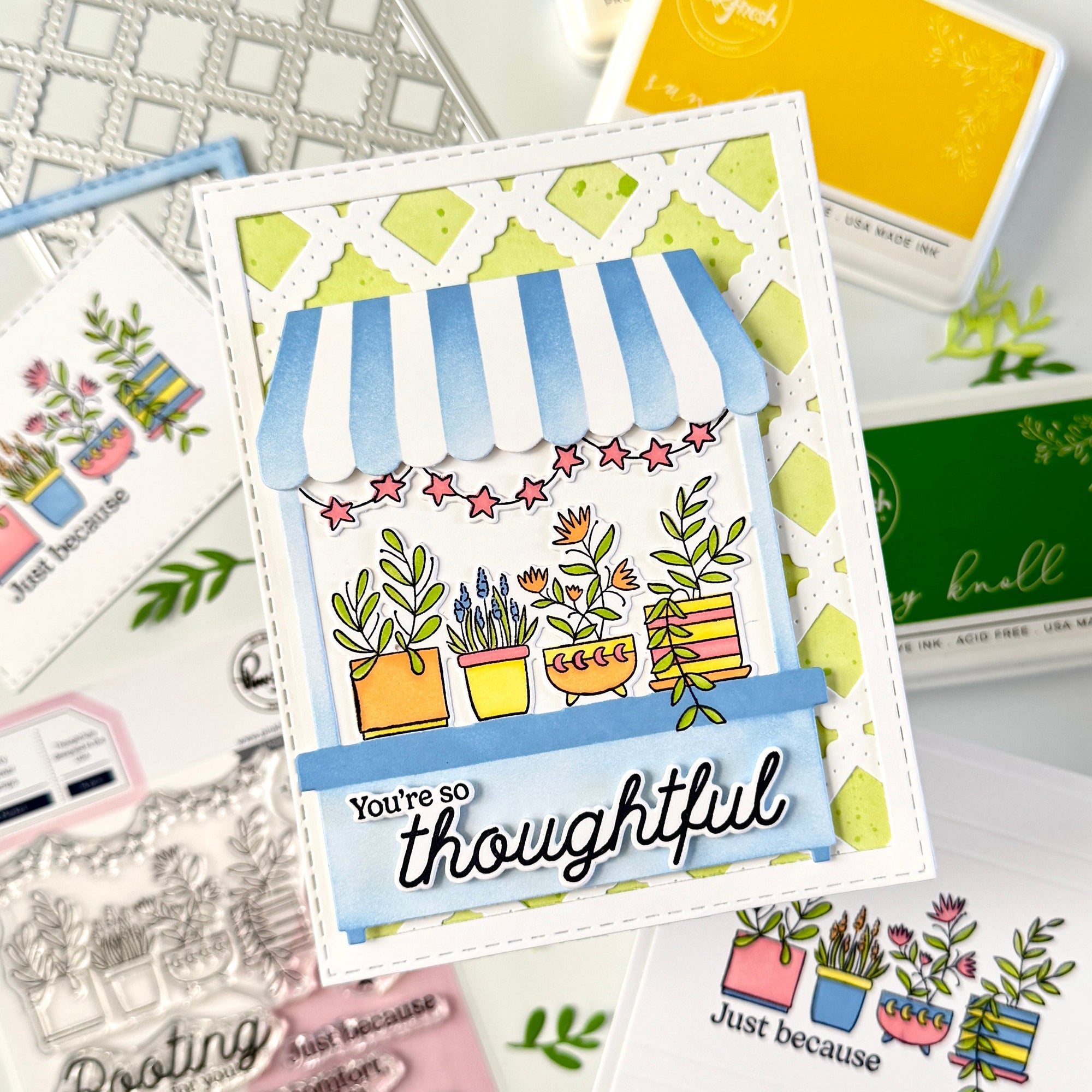 Pinkfresh Studio - Stencils - Flower Market-ScrapbookPal