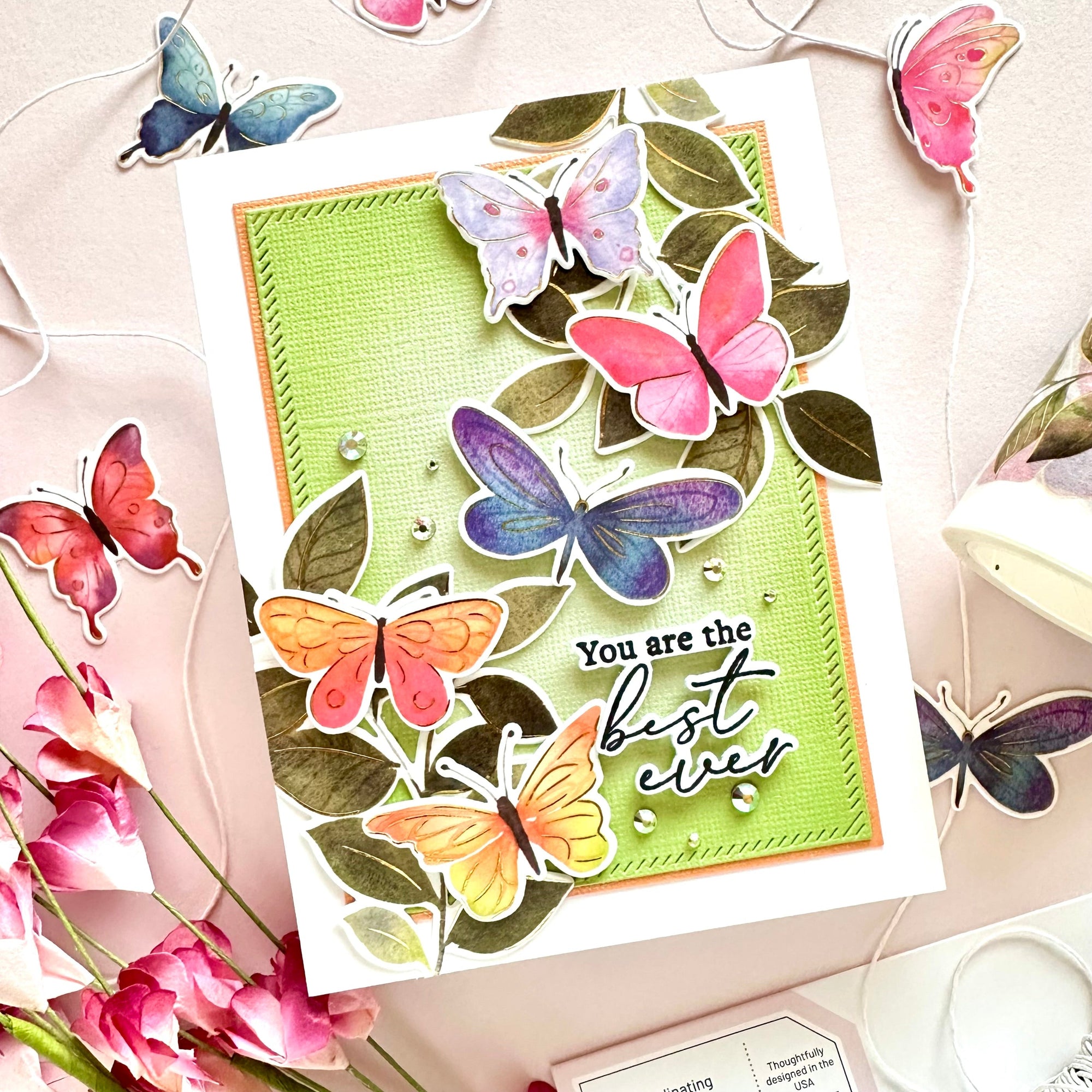 Pinkfresh Studio - Dies - Fluttering Butterflies-ScrapbookPal