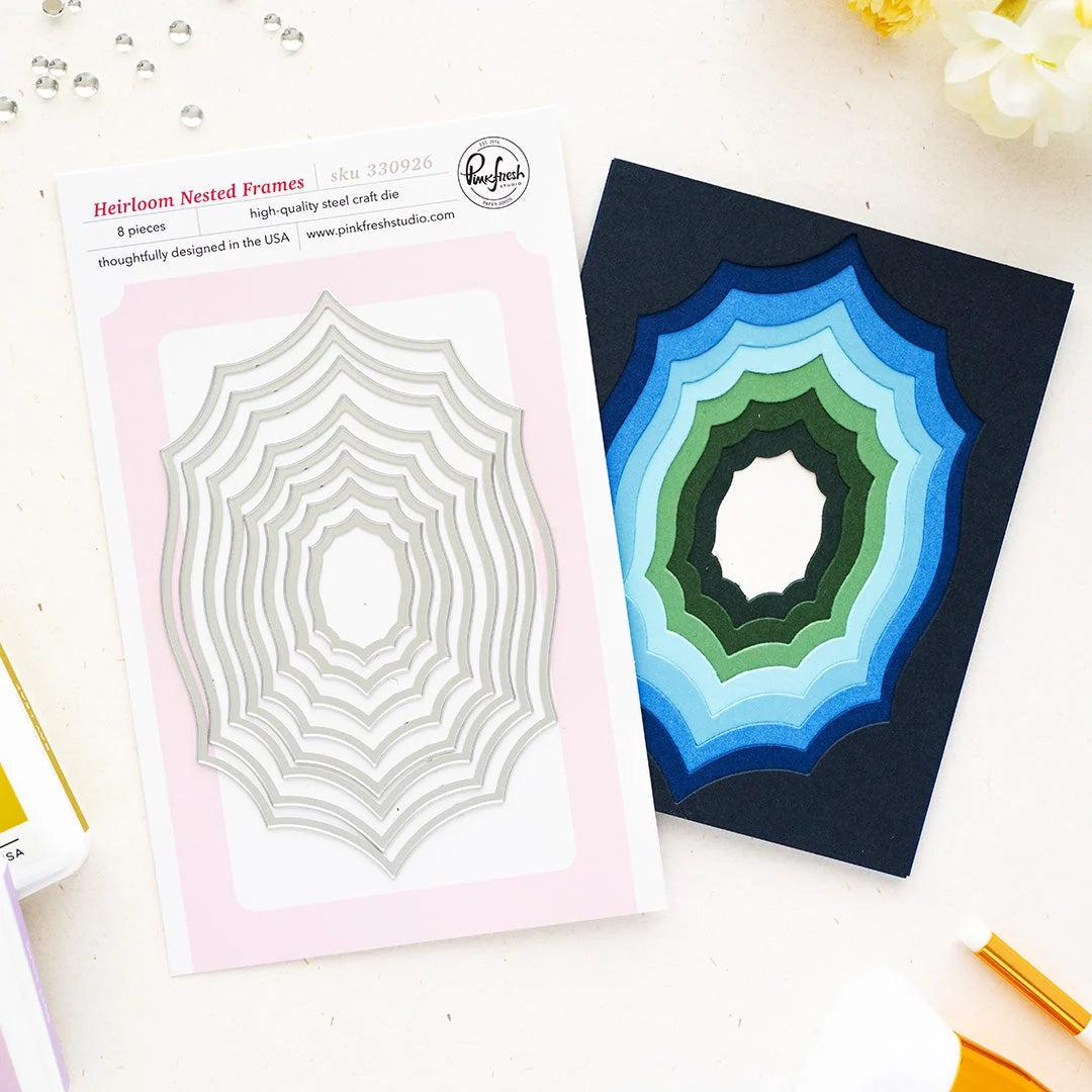 Pinkfresh Studio - Dies - Heirloom Nested Frames-ScrapbookPal