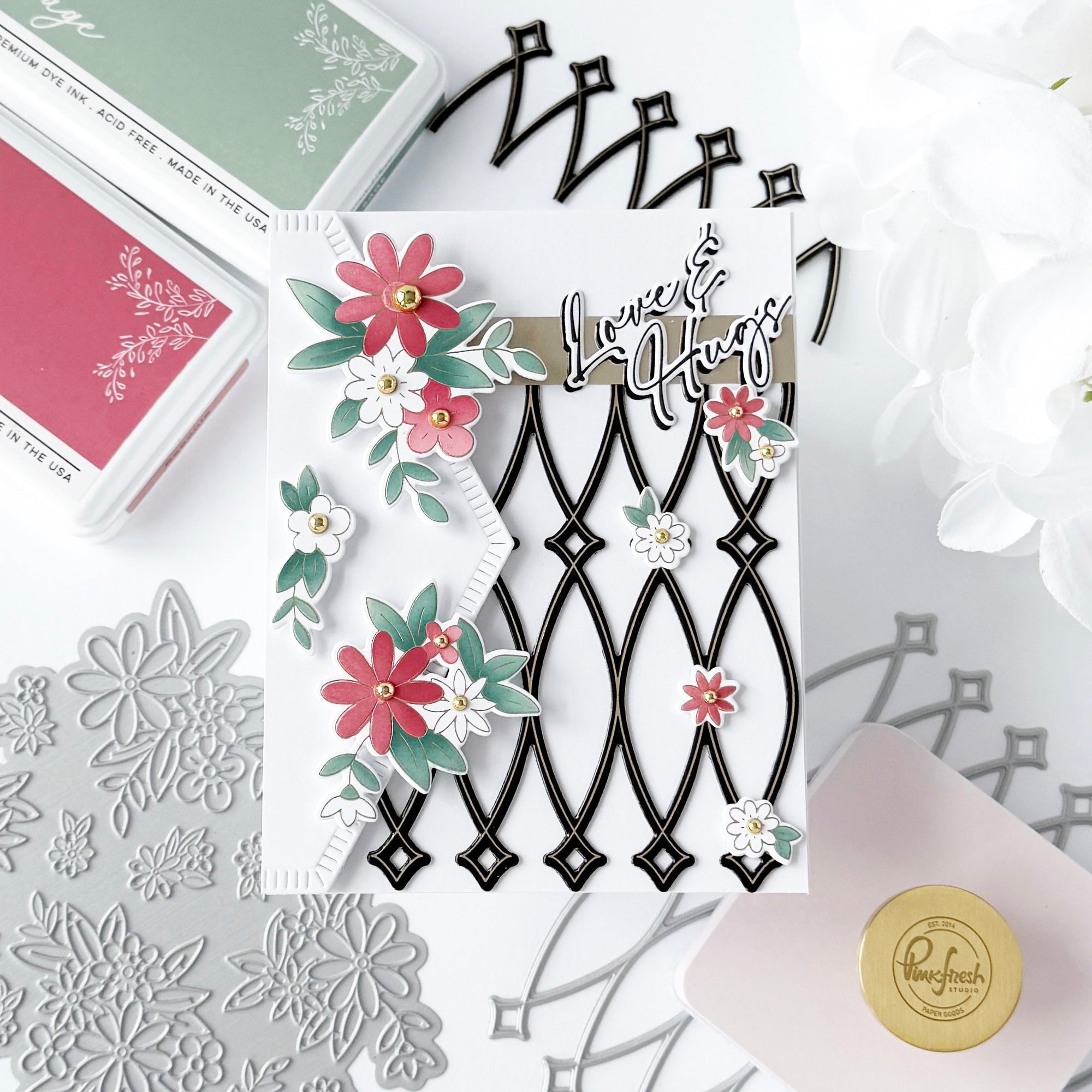 Pinkfresh Studio - Dies - Interlaced Diamonds-ScrapbookPal