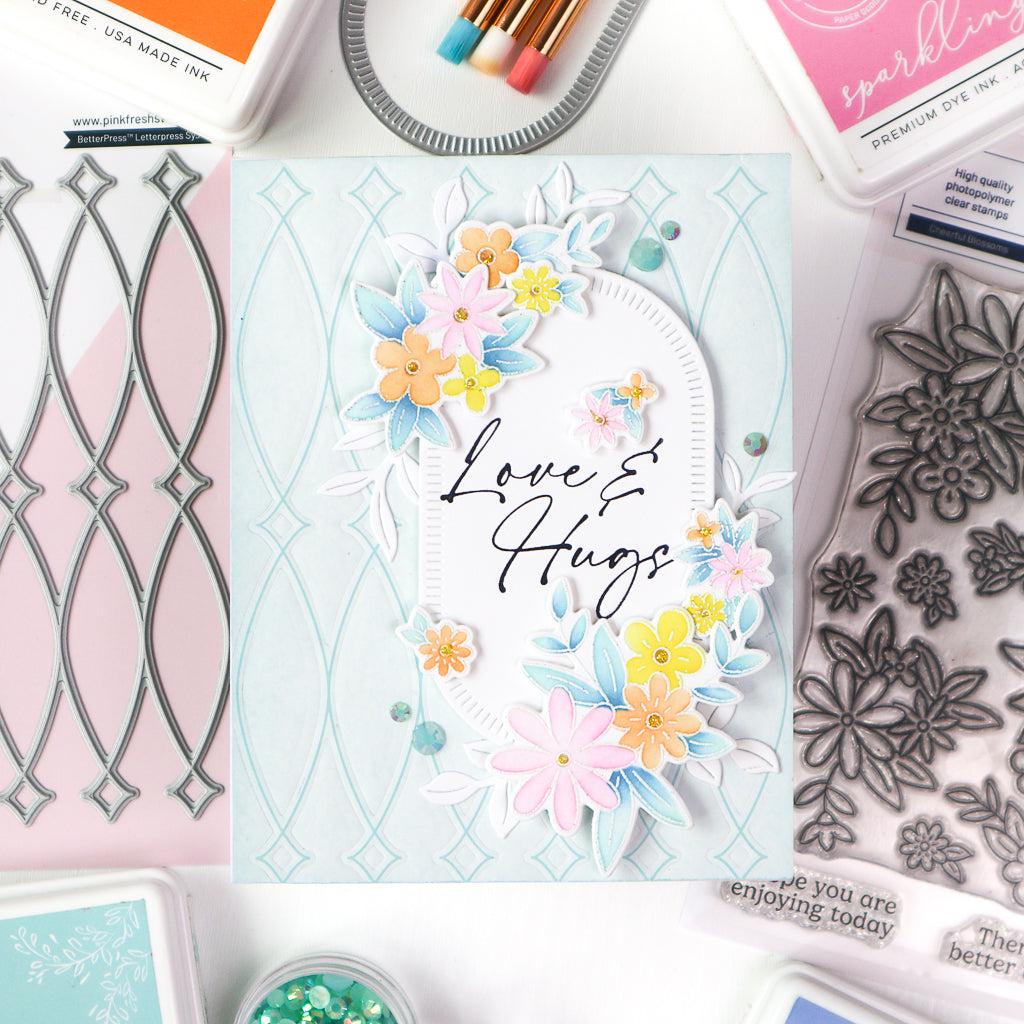 Pinkfresh Studio - Dies - Interlaced Diamonds-ScrapbookPal