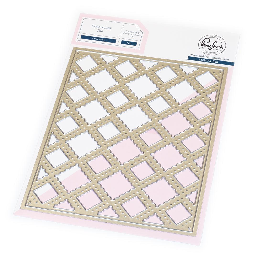 Pinkfresh Studio - Dies - Lacy Lattice Coverplate-ScrapbookPal