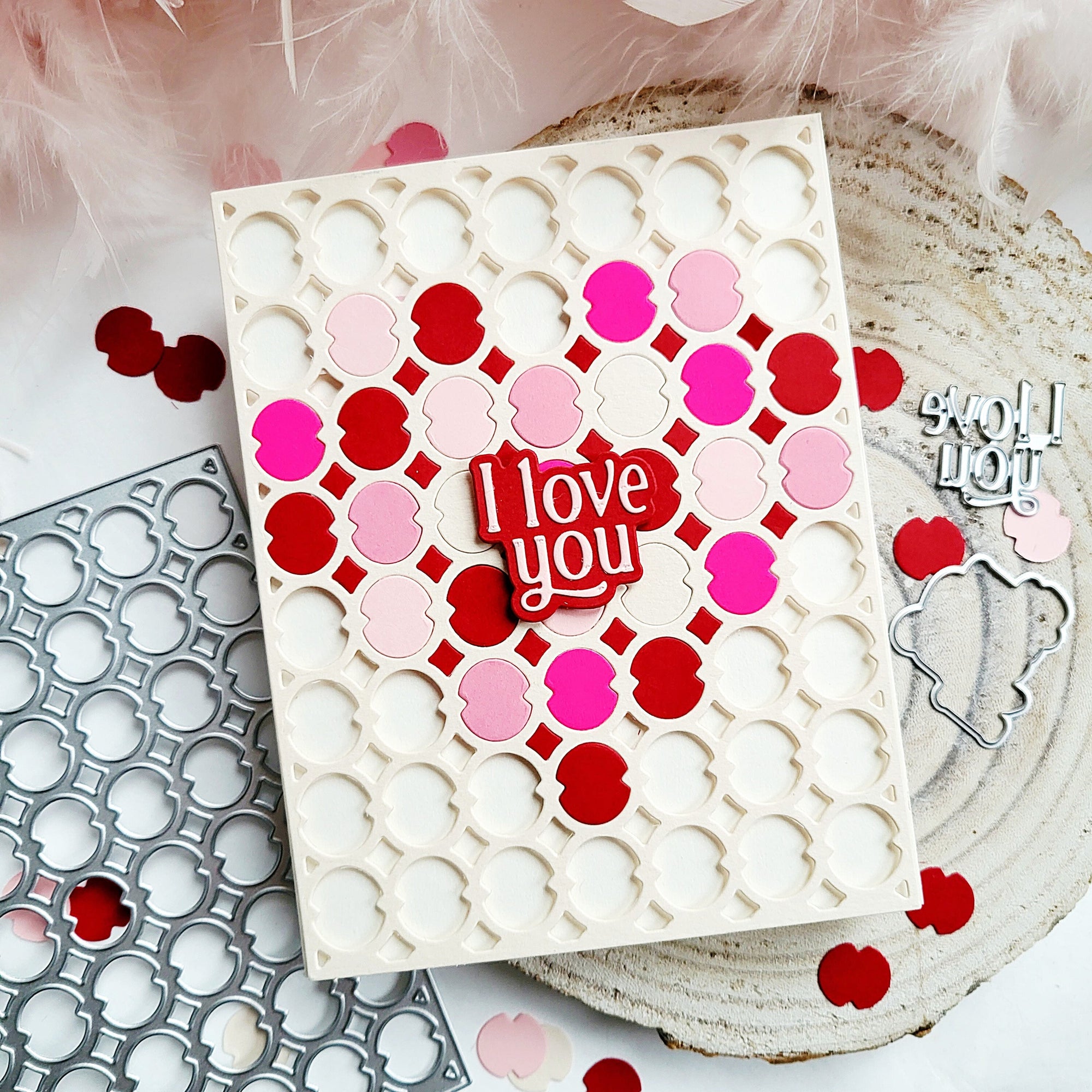 Pinkfresh Studio - Dies - Lattice Glow Coverplate-ScrapbookPal