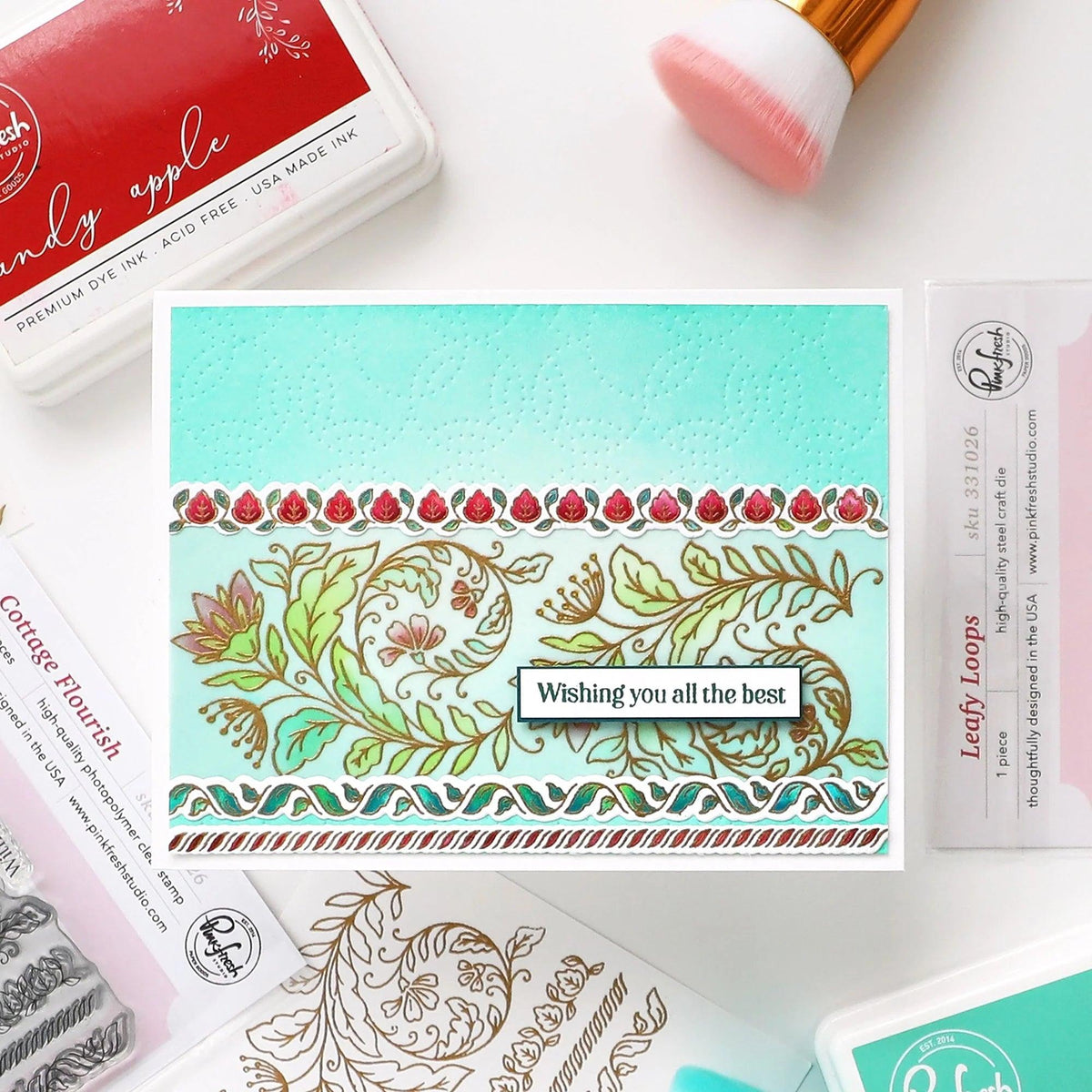 Pinkfresh Studio - Dies - Leafy Loops Coverplate-ScrapbookPal