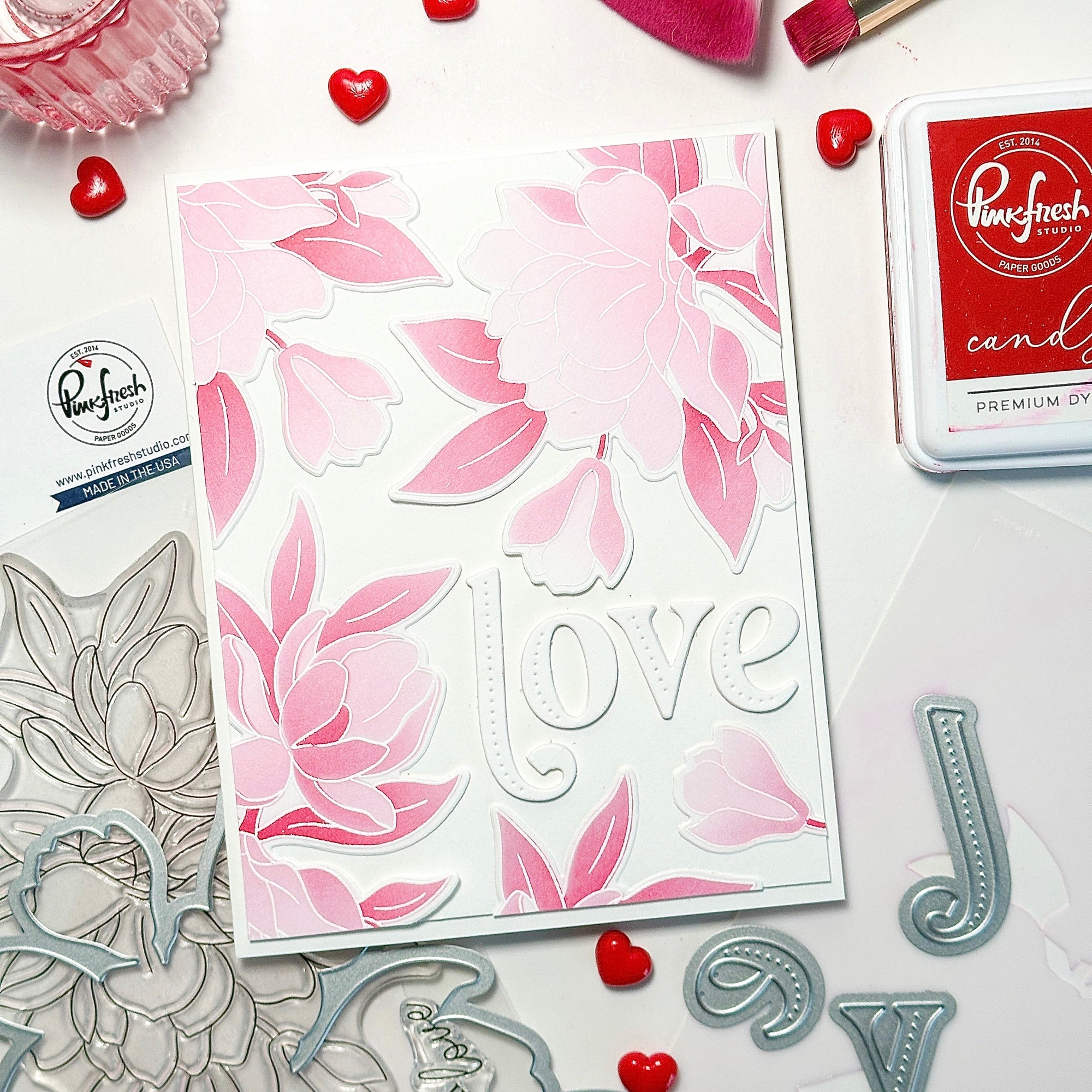 Pinkfresh Studio - Dies - Magnificent Magnolia-ScrapbookPal
