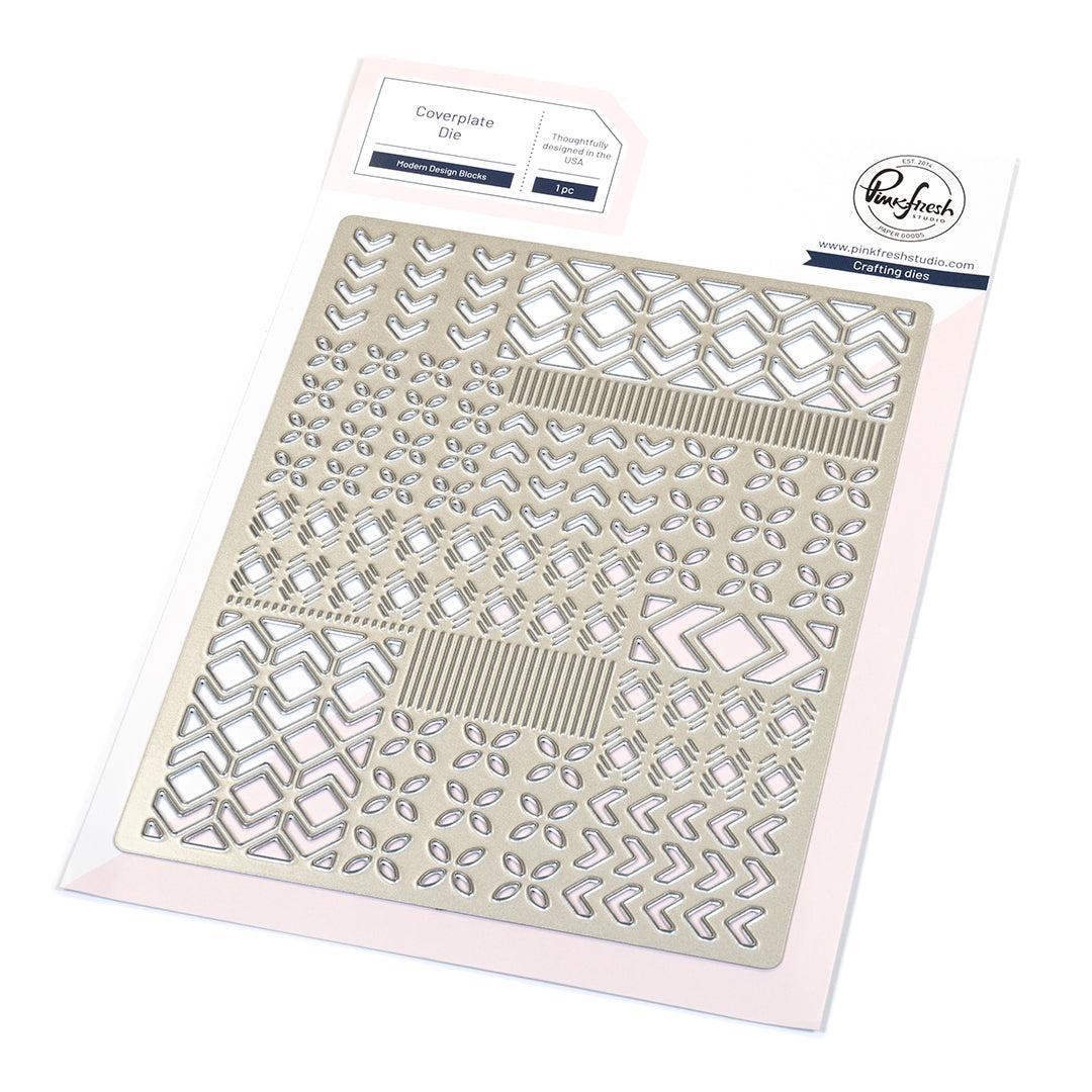 Pinkfresh Studio - Dies - Modern Design Blocks Coverplate-ScrapbookPal