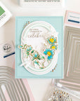 Pinkfresh Studio - Dies - Nested Elongated Ovals Blanket Stitched-ScrapbookPal