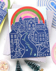 Pinkfresh Studio - Dies - Nested Elongated Ovals Blanket Stitched-ScrapbookPal