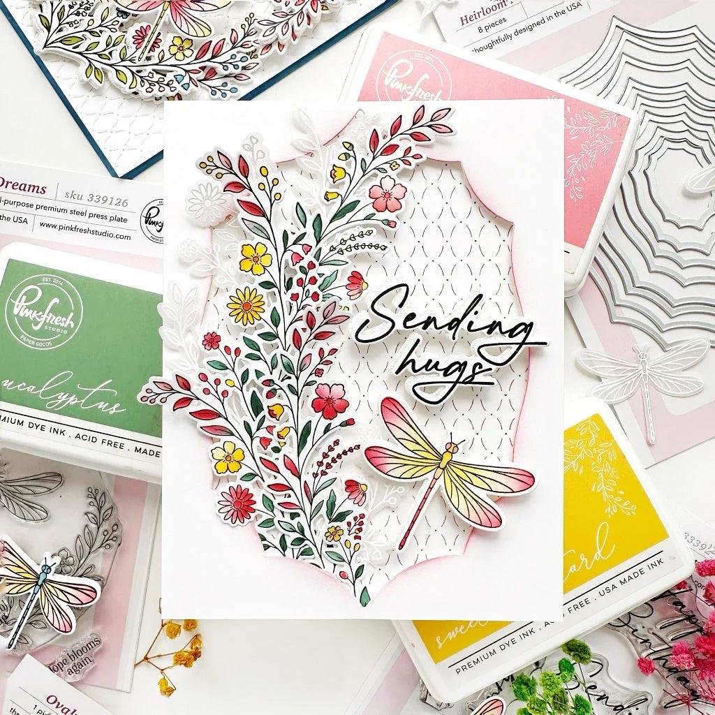 Pinkfresh Studio - Dies - Oval Rhythm Coverplate-ScrapbookPal