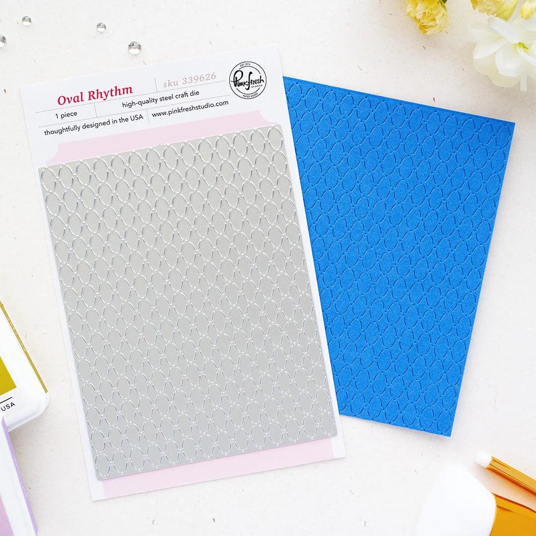 Pinkfresh Studio - Dies - Oval Rhythm Coverplate-ScrapbookPal