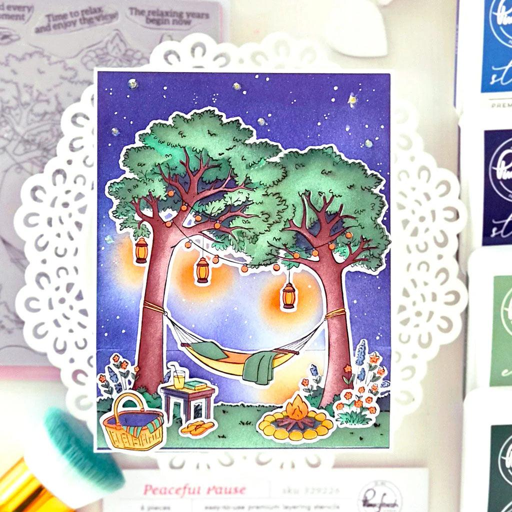 Pinkfresh Studio - Dies - Peaceful Pause-ScrapbookPal
