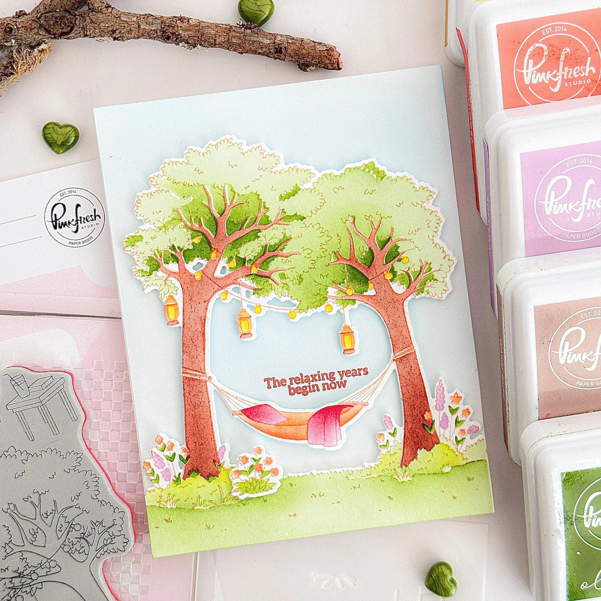 Pinkfresh Studio - Dies - Peaceful Pause-ScrapbookPal
