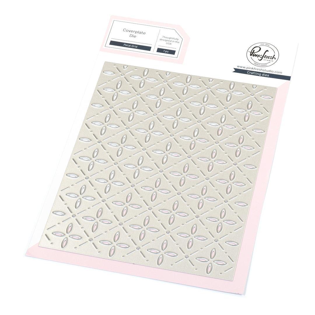 Pinkfresh Studio - Dies - Petal Grid Coverplate-ScrapbookPal