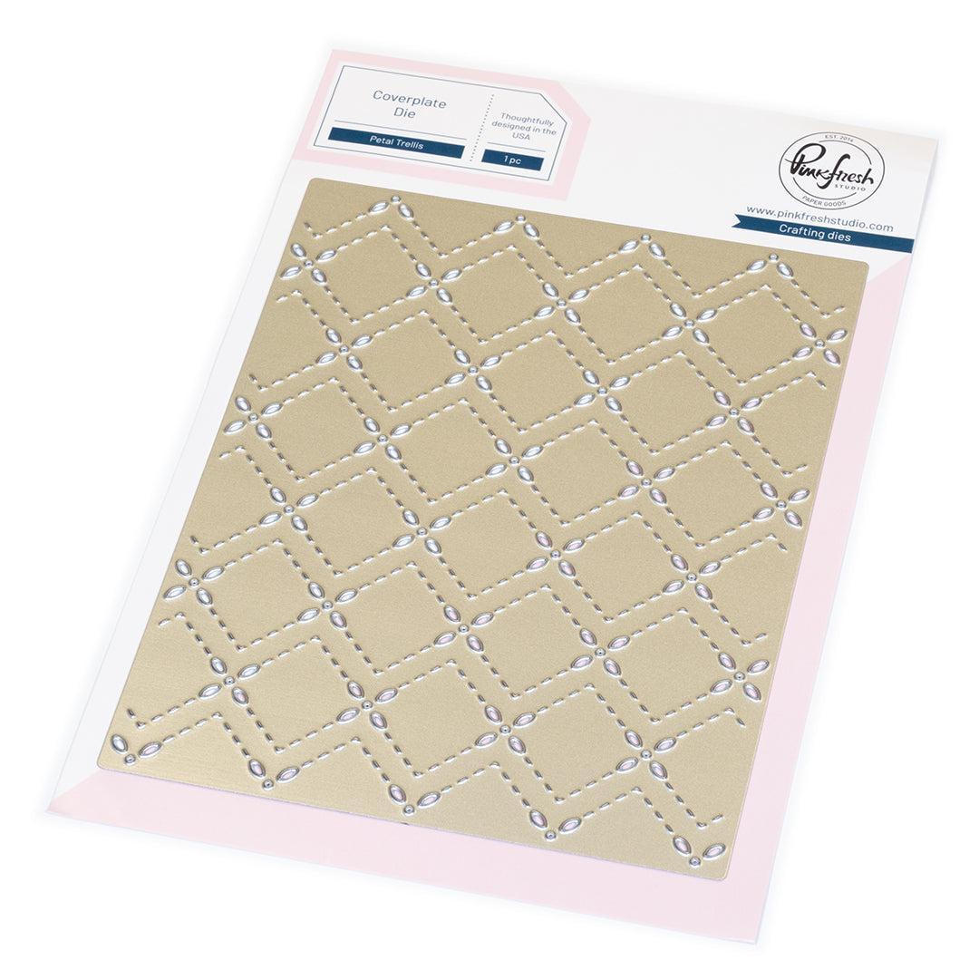 Pinkfresh Studio - Dies - Petal Trellis Coverplate-ScrapbookPal