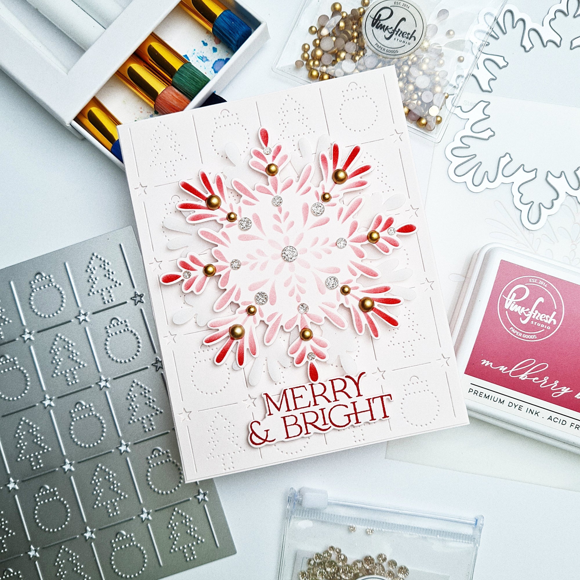 Pinkfresh Studio - Dies - Radiating Snowflake-ScrapbookPal