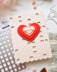 Pinkfresh Studio - Dies - Scalloped Grid Cover Plate-ScrapbookPal