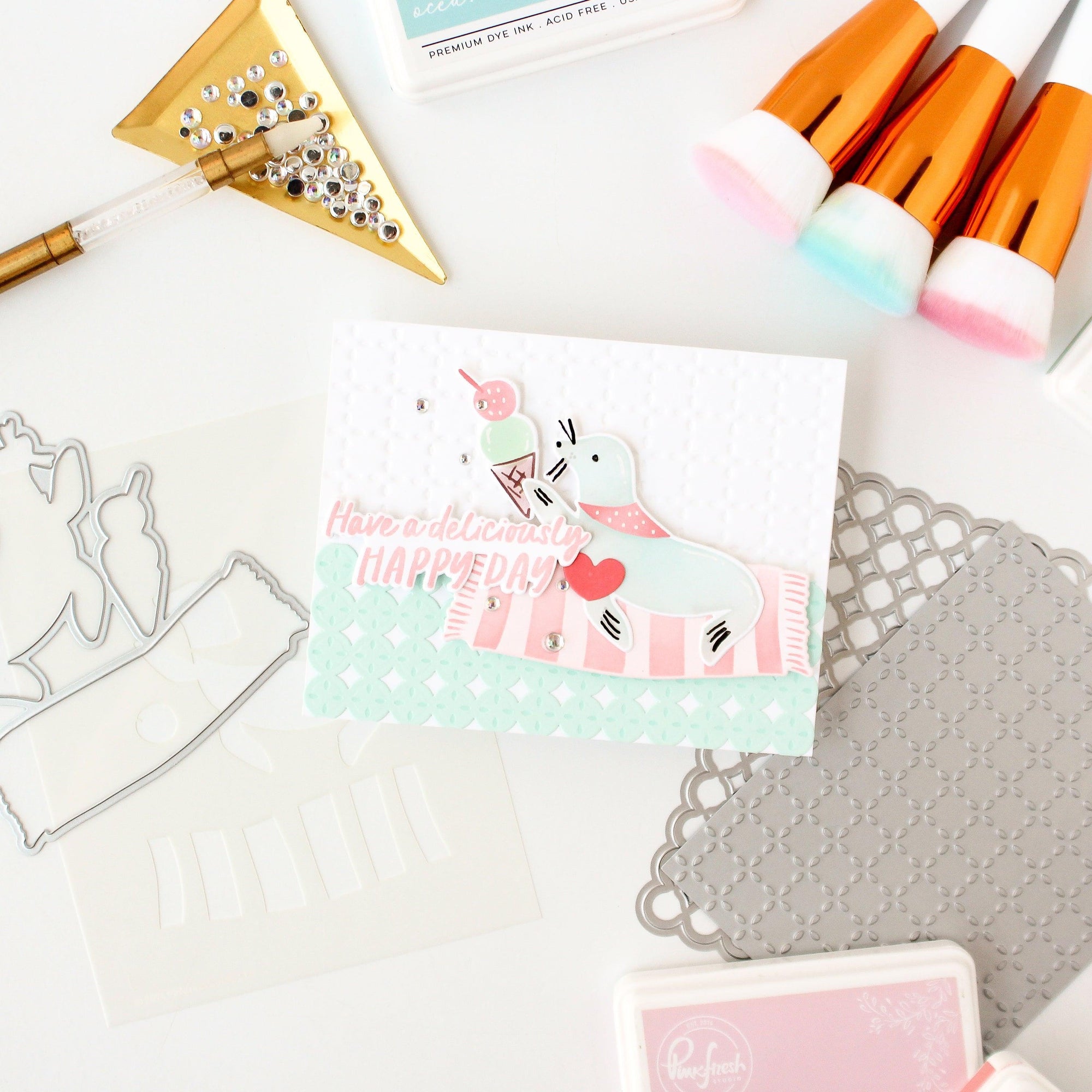 Pinkfresh Studio - Dies - Seaside Cones-ScrapbookPal