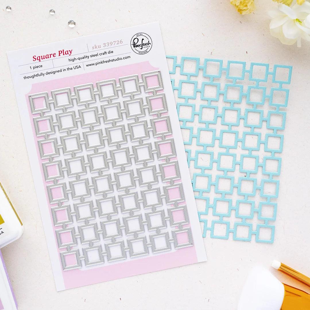 Pinkfresh Studio - Dies - Square Play Coverplate-ScrapbookPal