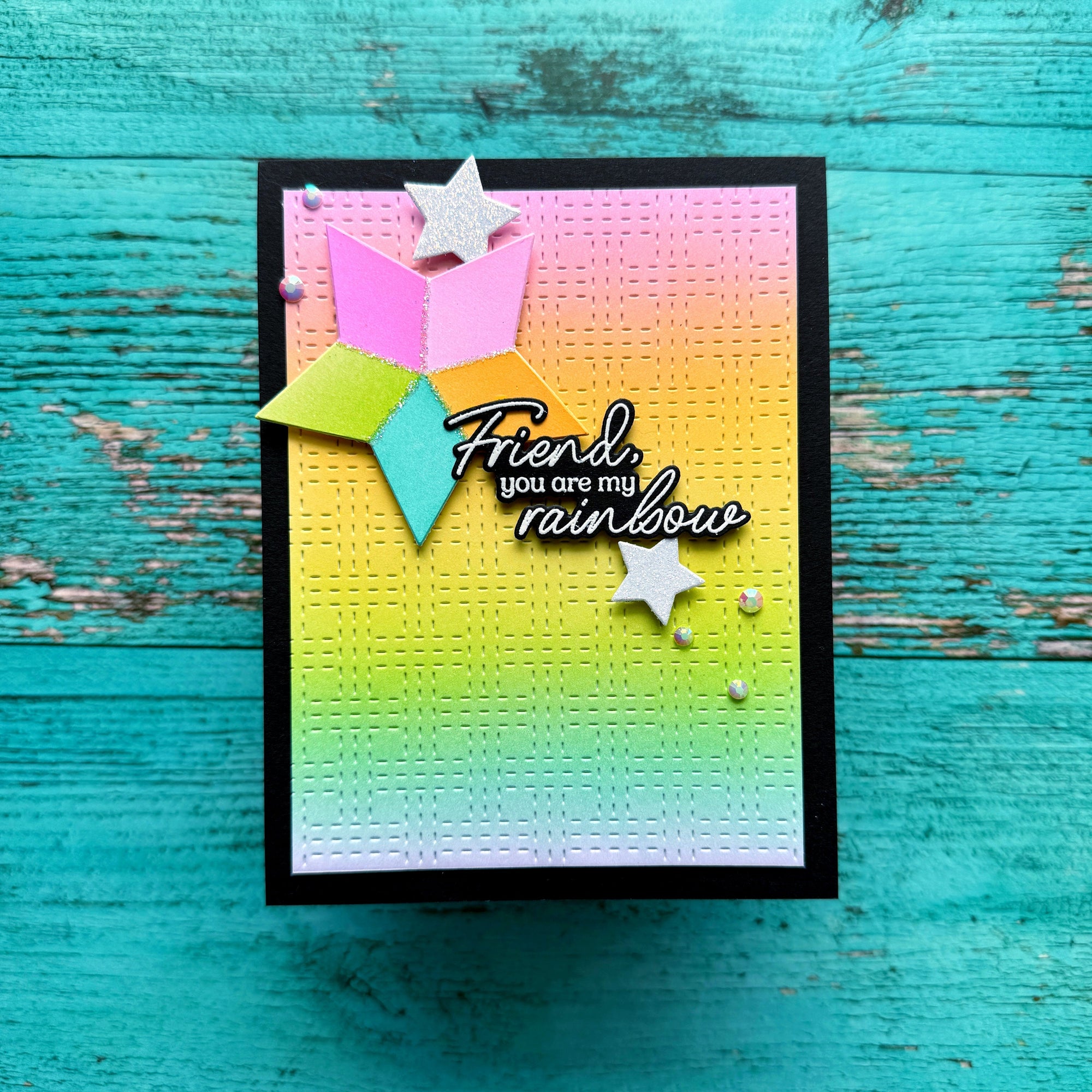 Pinkfresh Studio - Dies - Stitched Basket Weave Cover Plate-ScrapbookPal