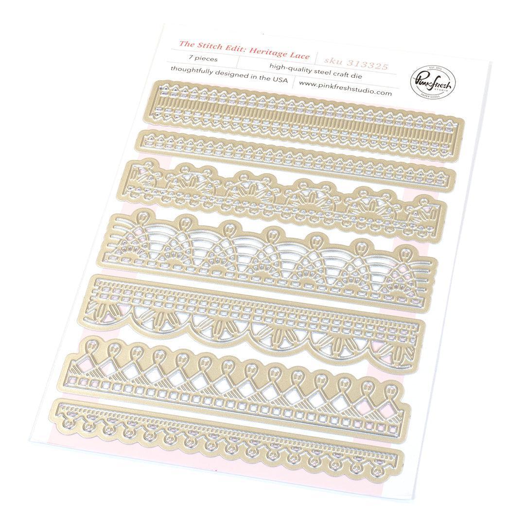 Pinkfresh Studio - Dies - The Stitch Edit: Heritage Lace-ScrapbookPal