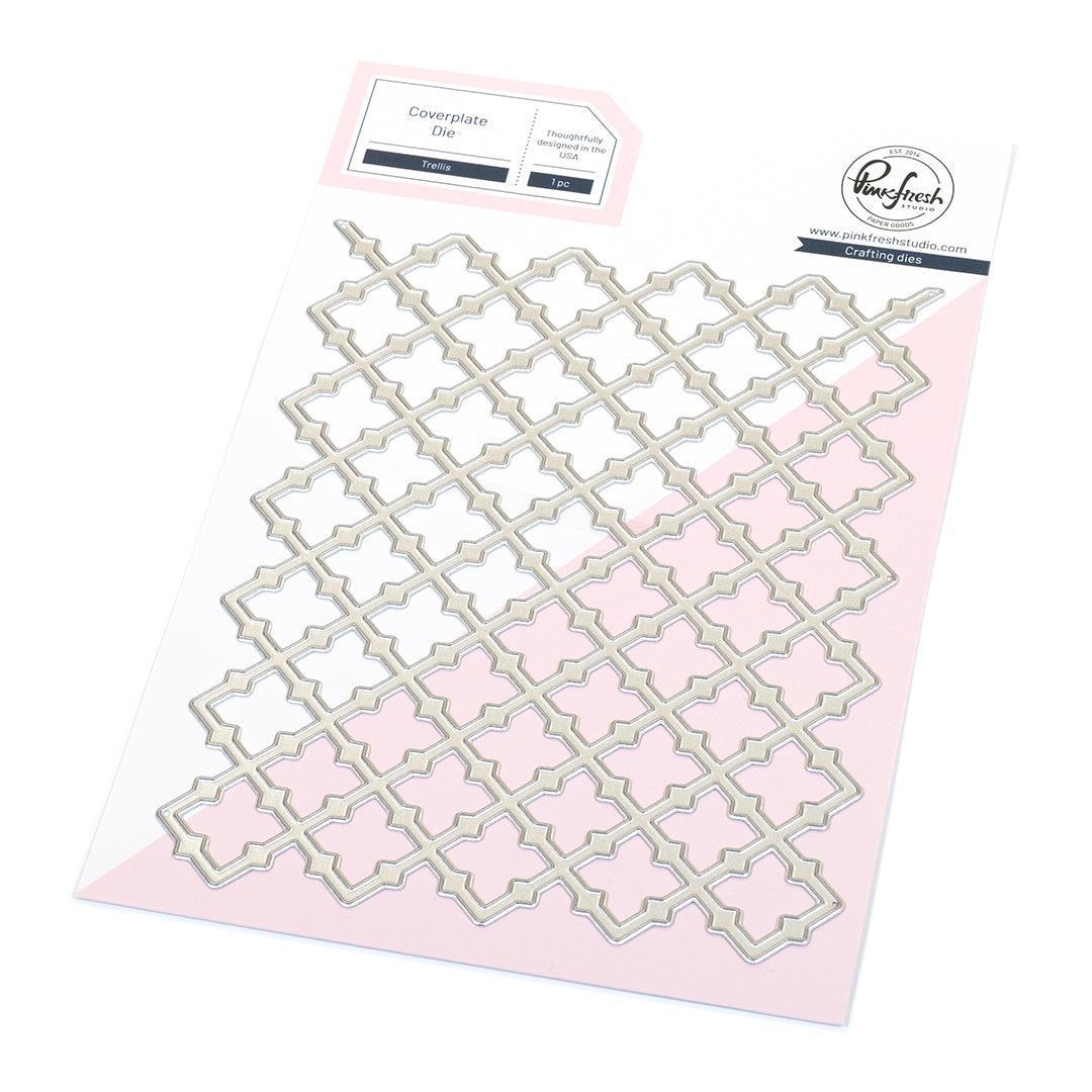 Pinkfresh Studio - Dies - Trellis Coverplate-ScrapbookPal