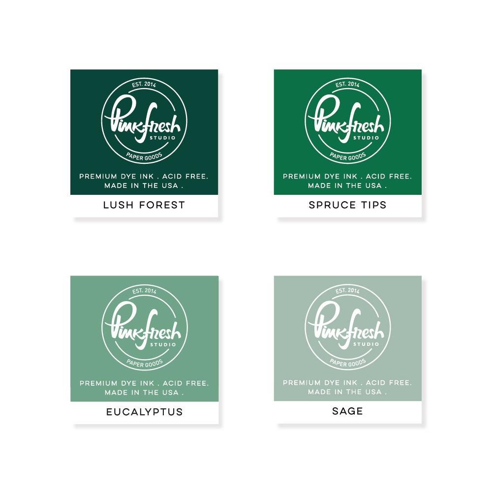 Pinkfresh Studio - Premium Dye Ink Cubes - Green Gables-ScrapbookPal